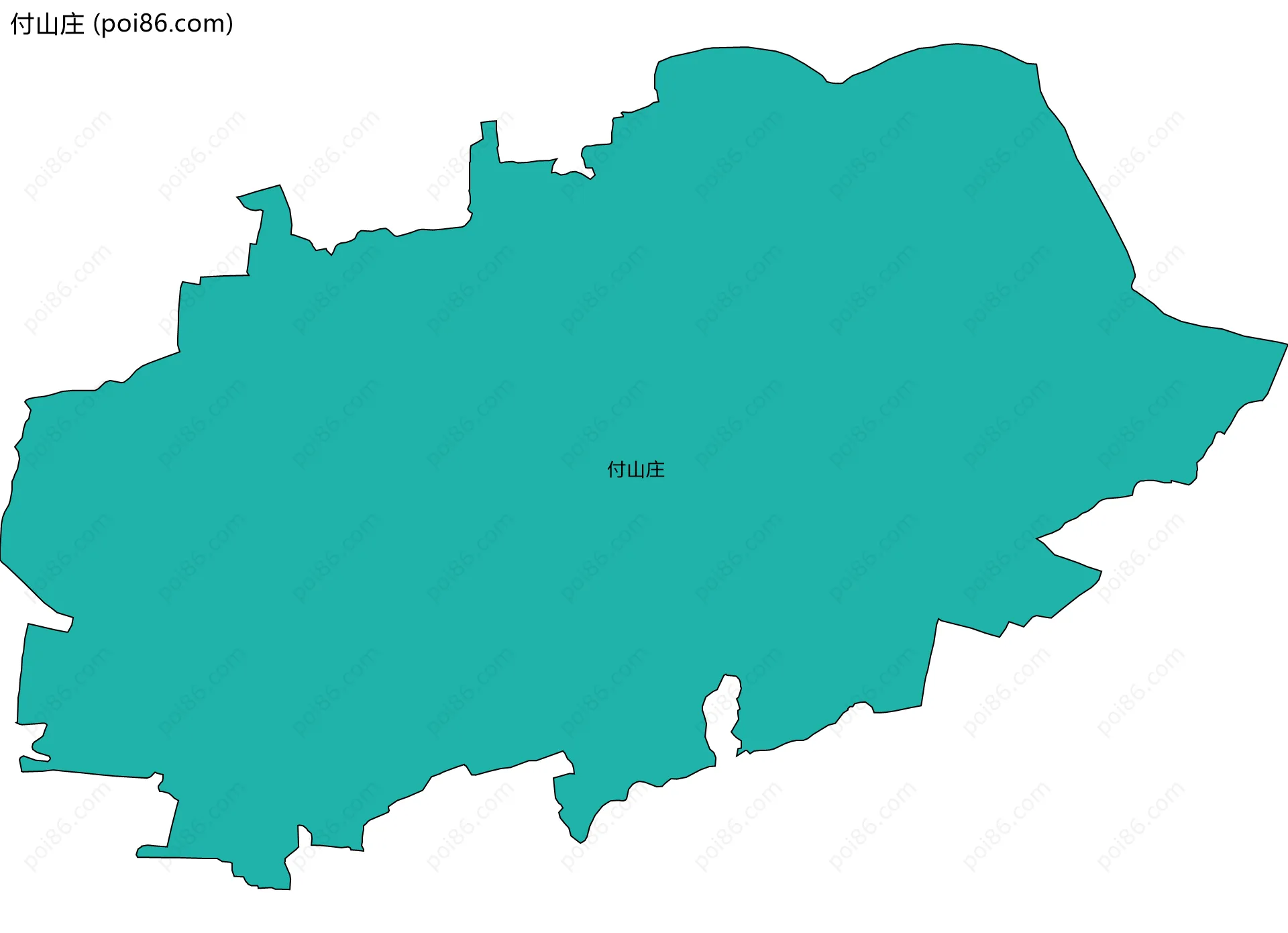 付山庄边界地图