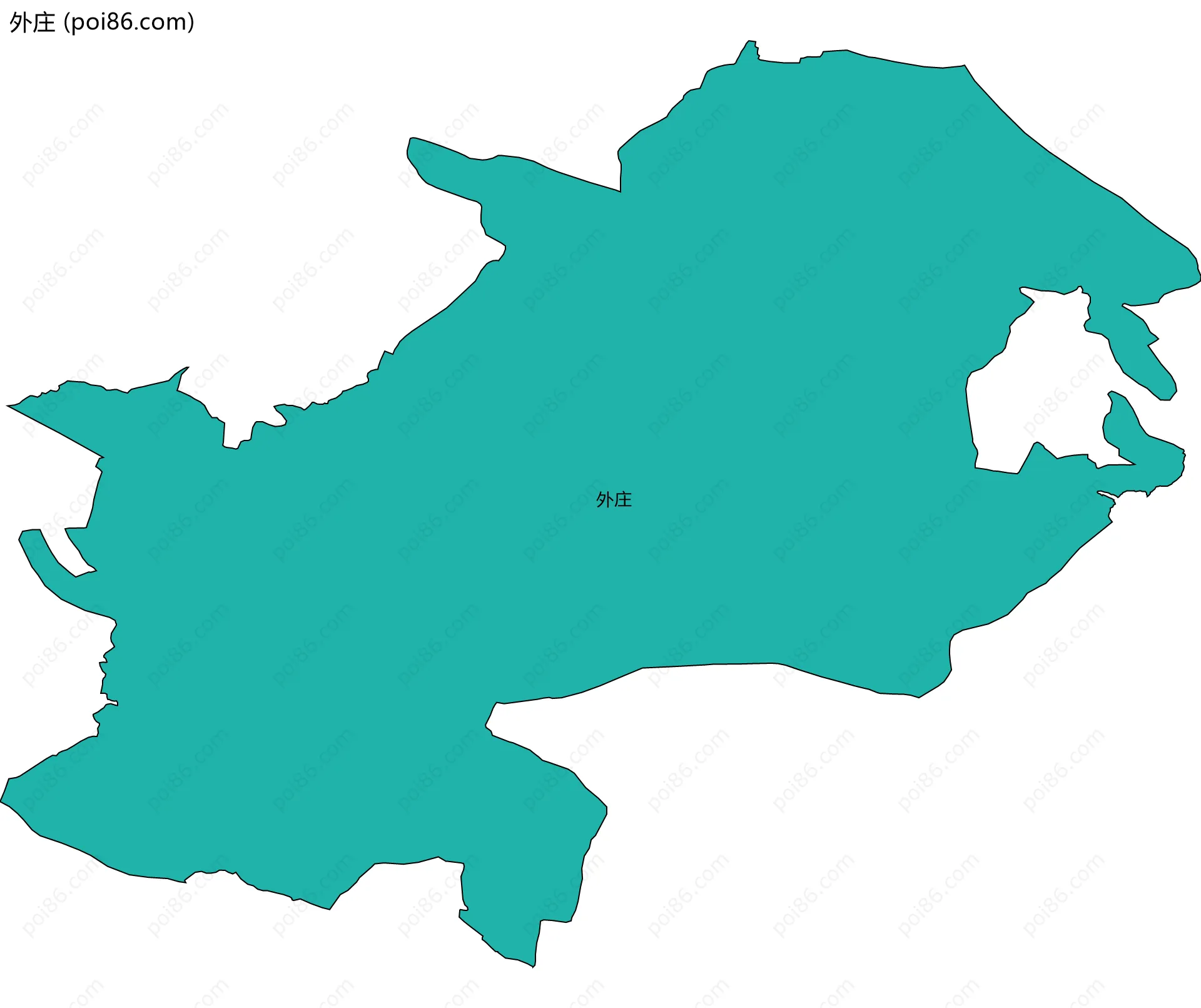 外庄边界地图