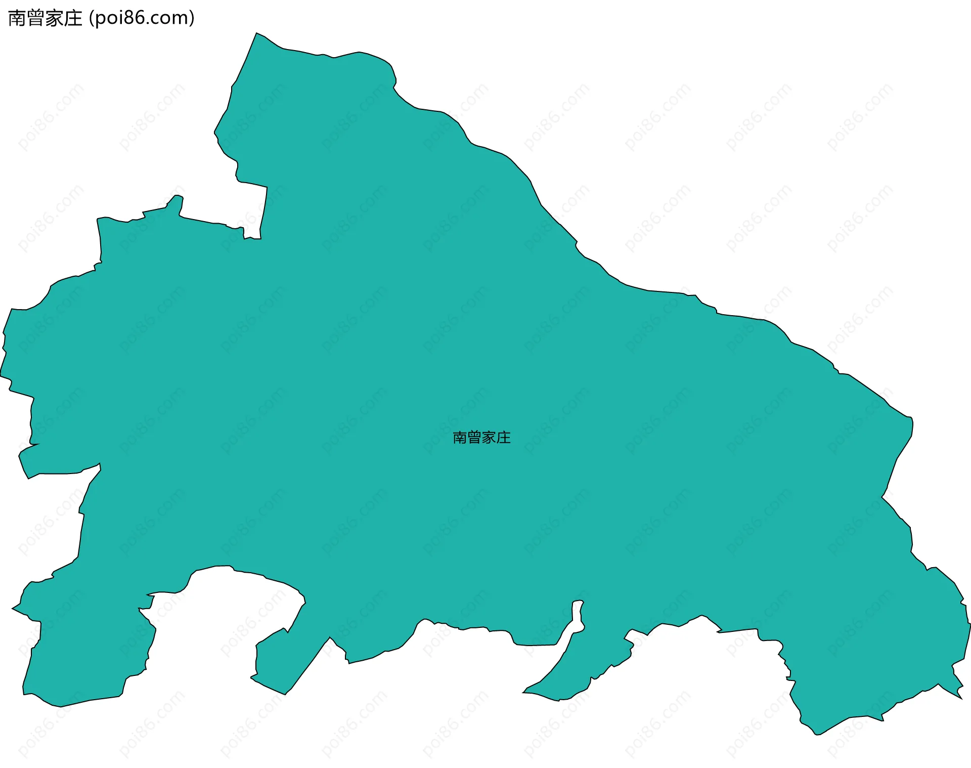 南曾家庄边界地图