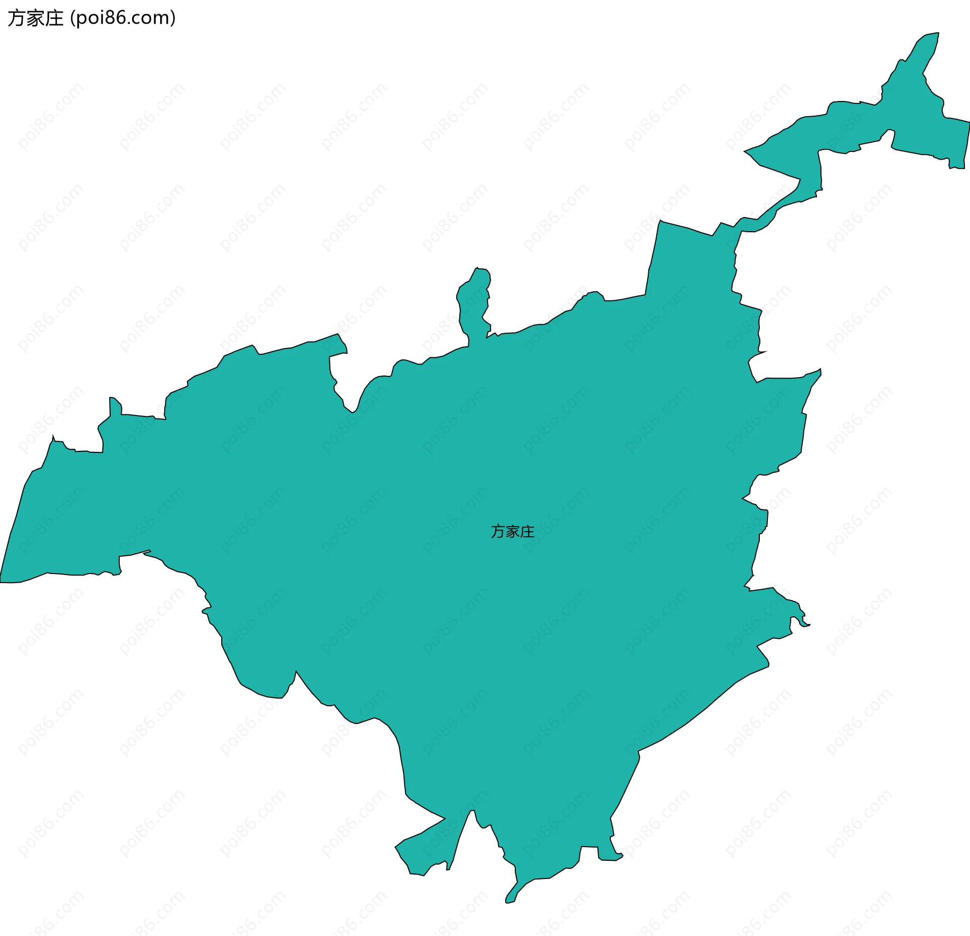 方家庄边界地图