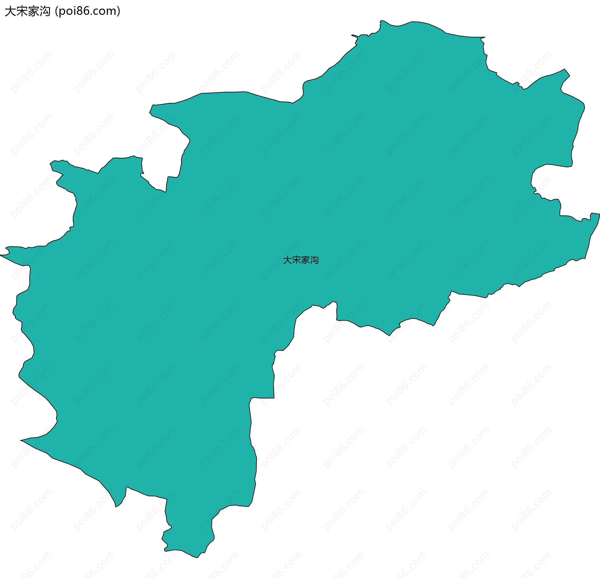 大宋家沟边界地图