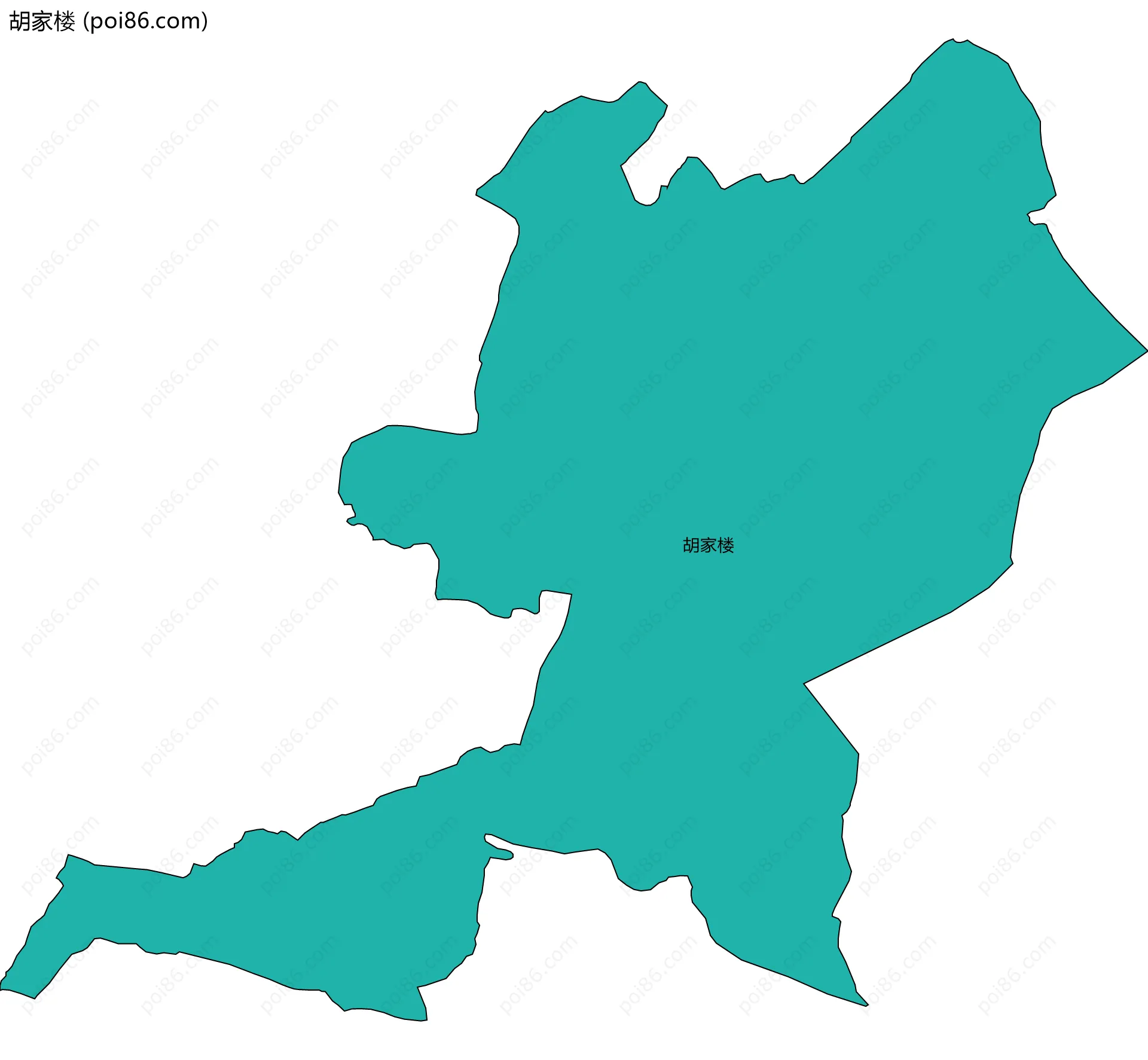 胡家楼边界地图