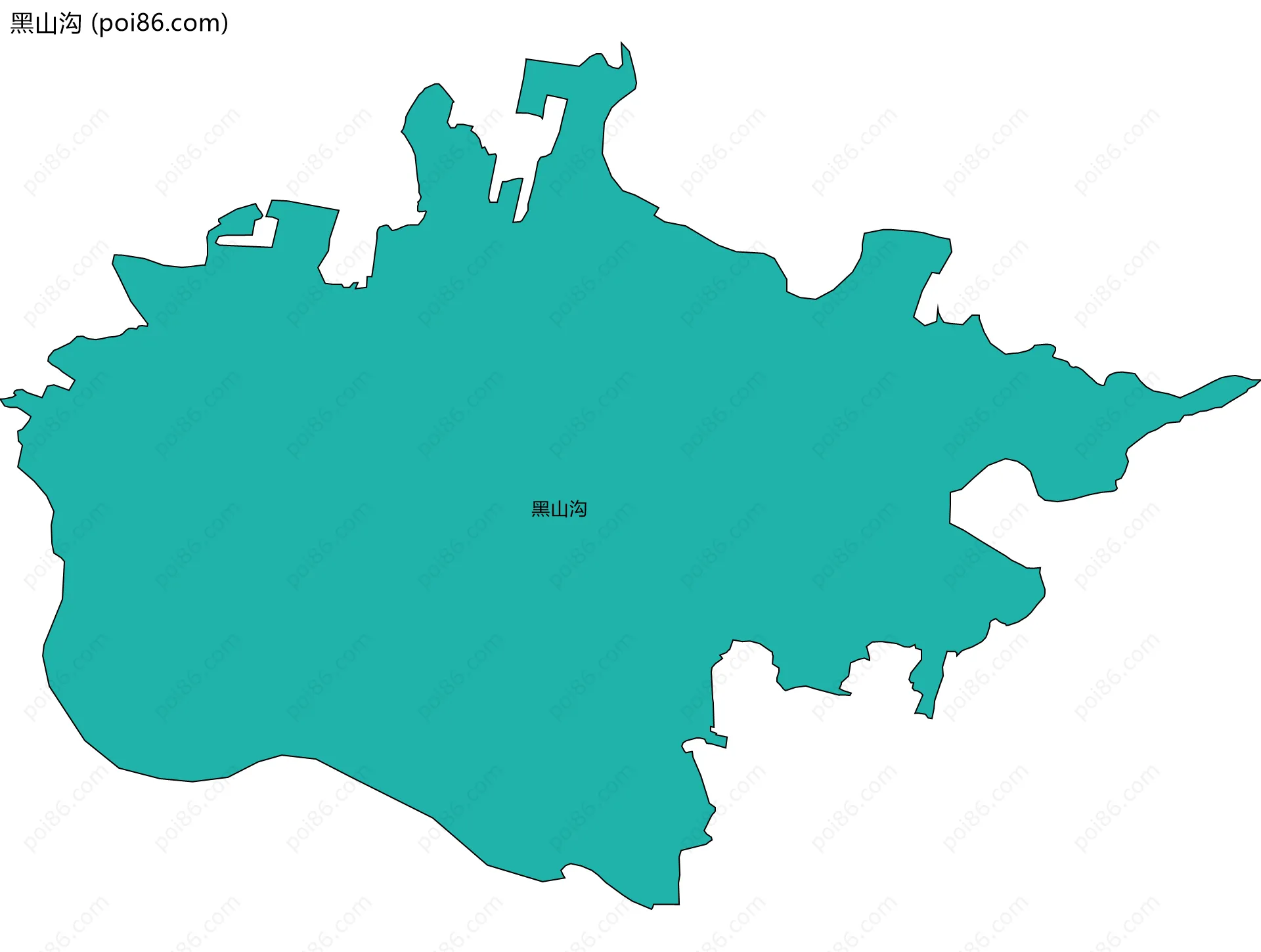 黑山沟边界地图