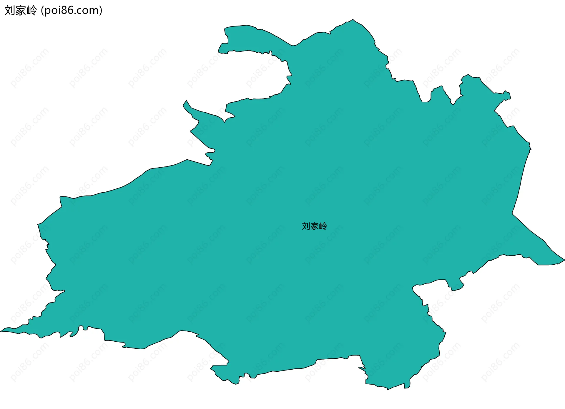 刘家岭边界地图