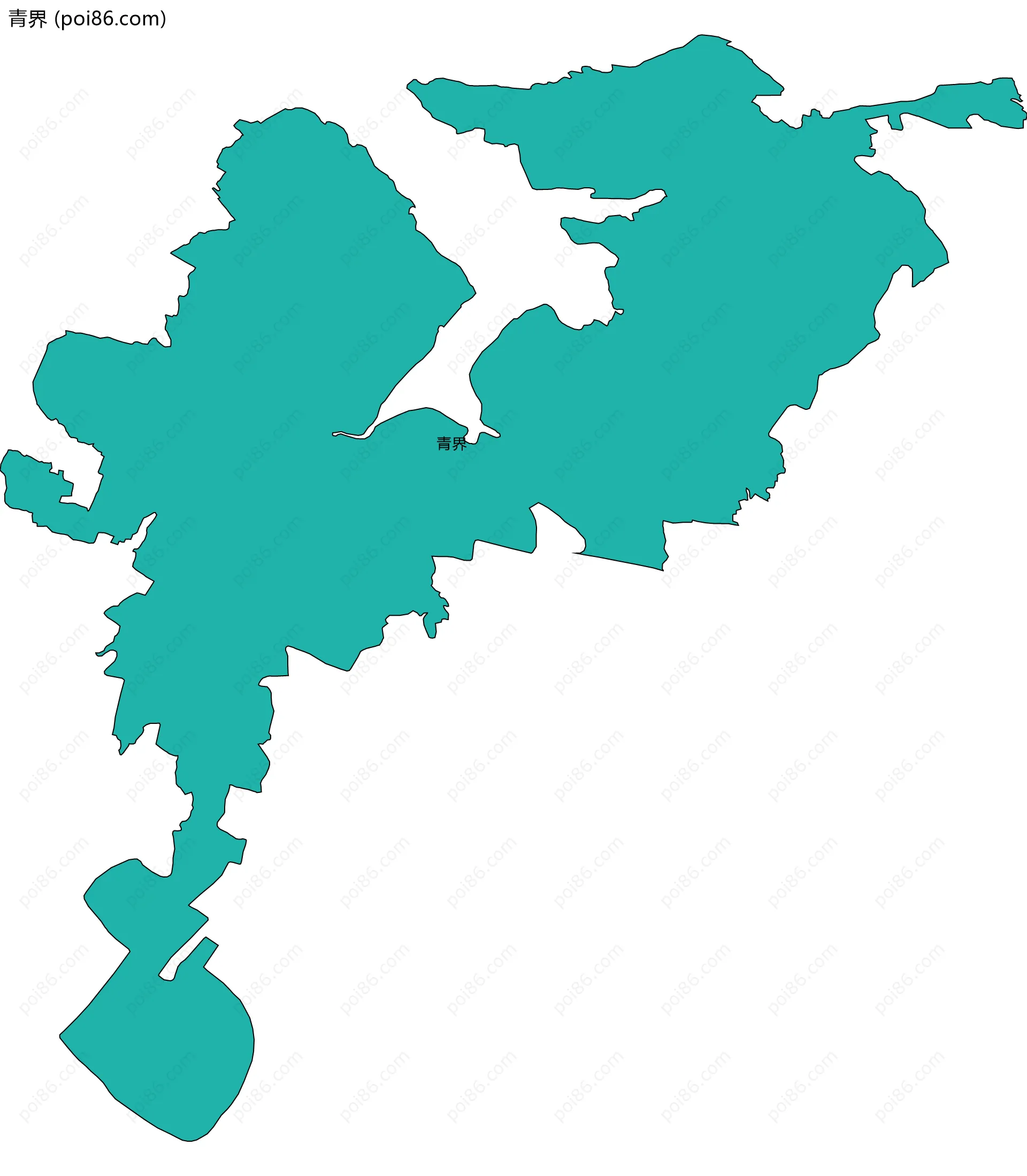 青界边界地图