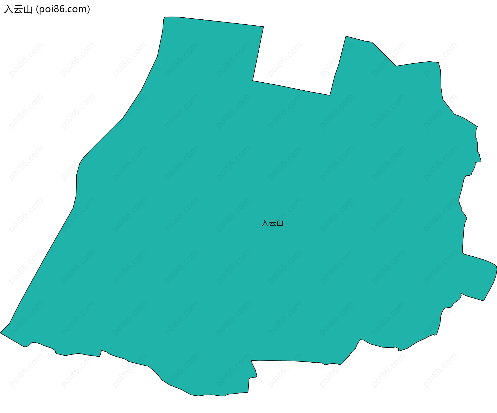 入云山边界地图