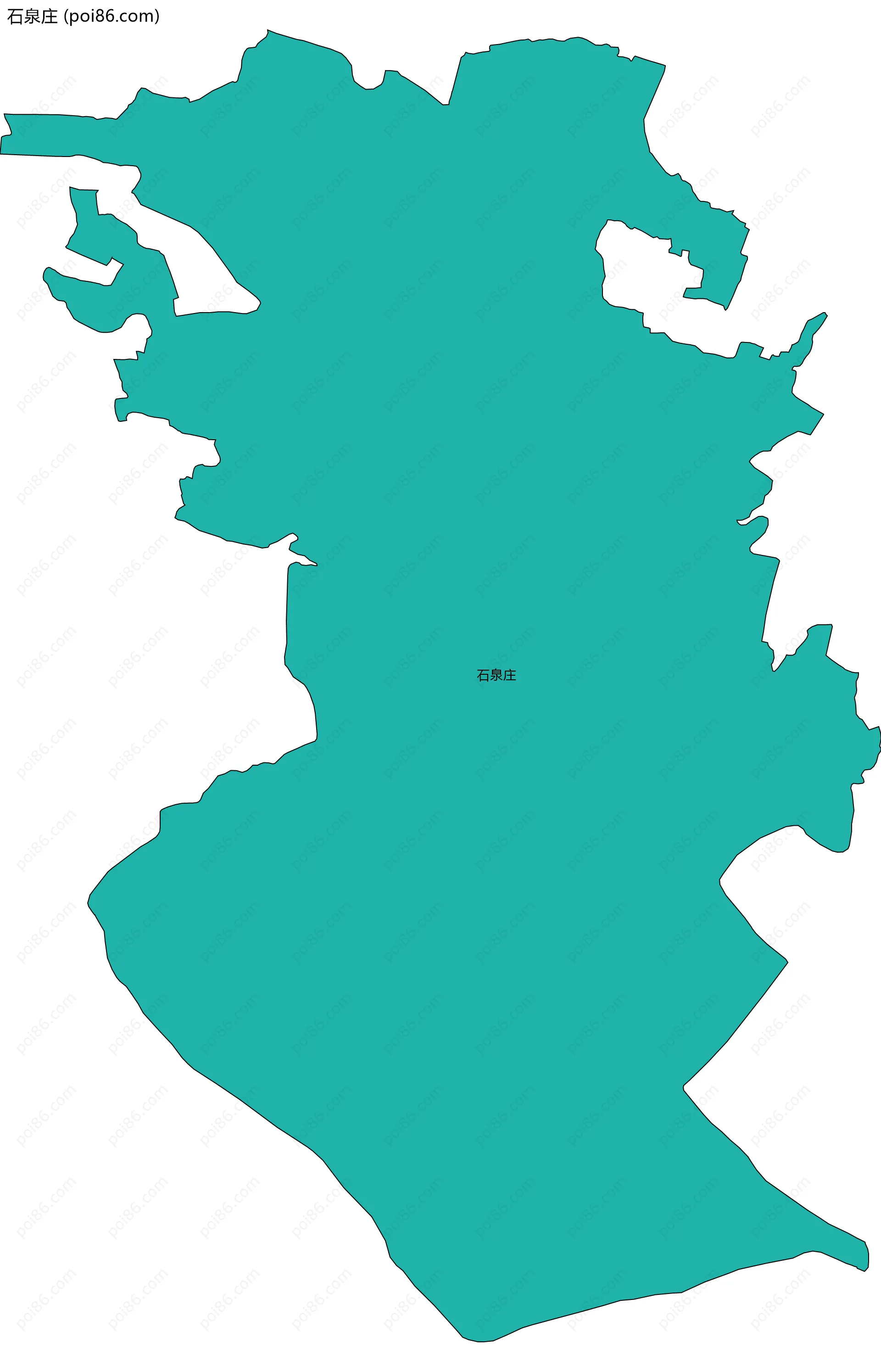 石泉庄边界地图