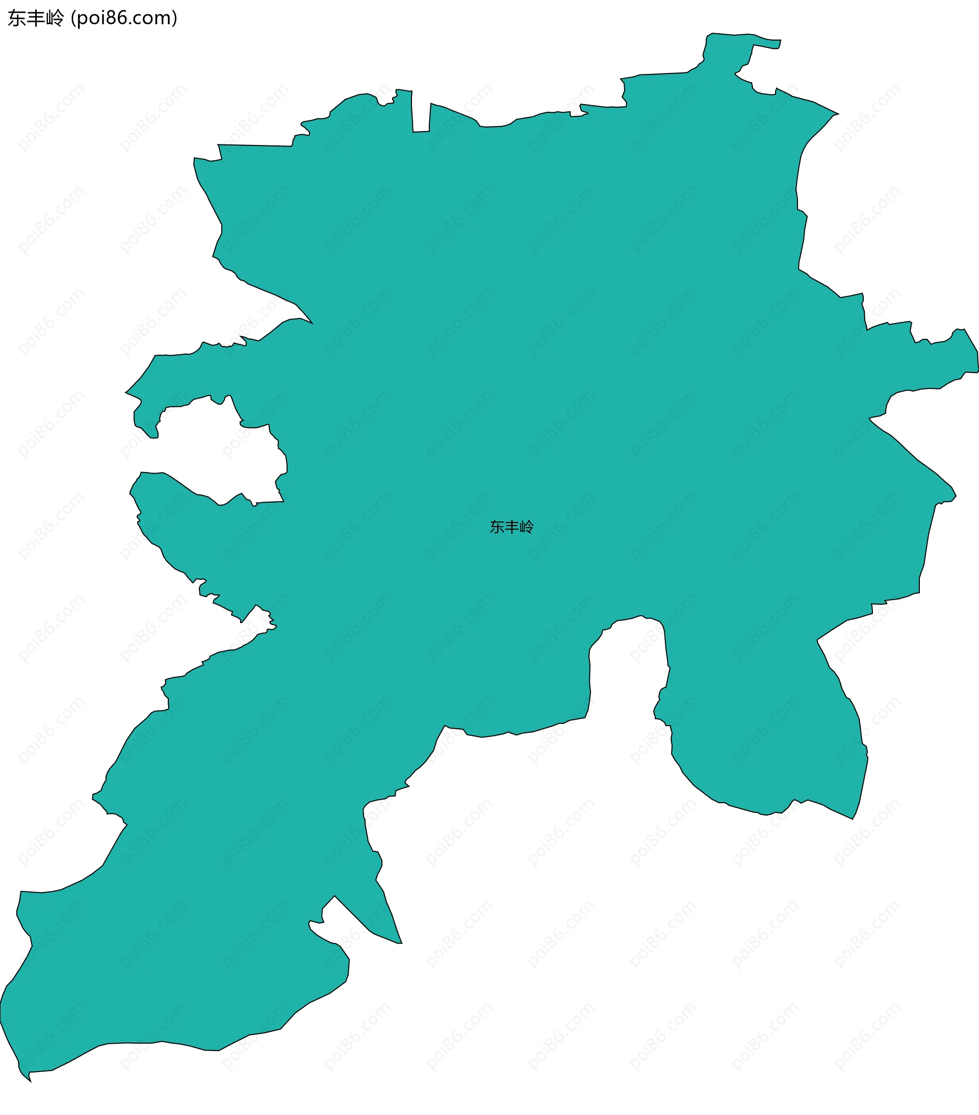 东丰岭边界地图