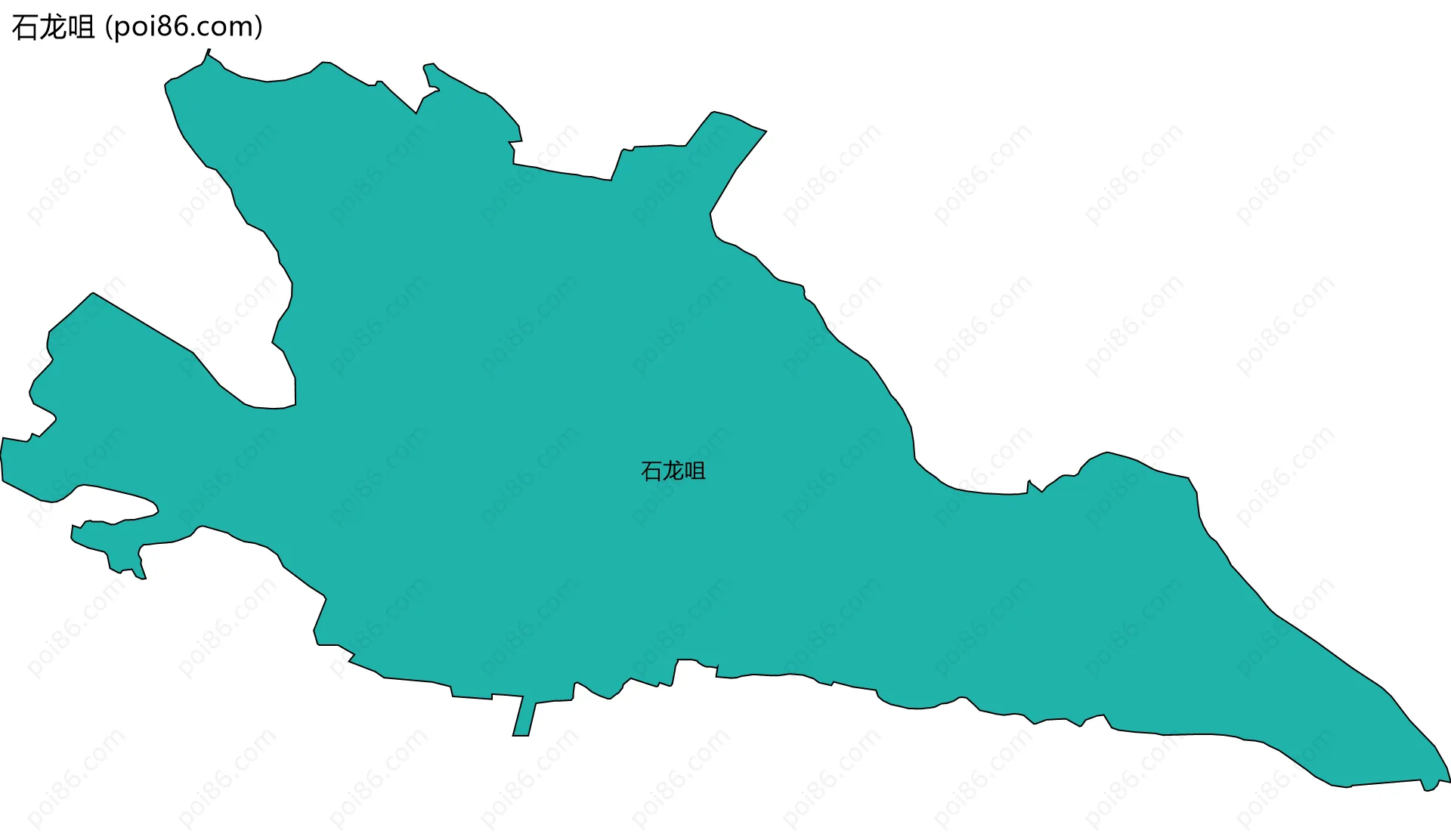 石龙咀边界地图