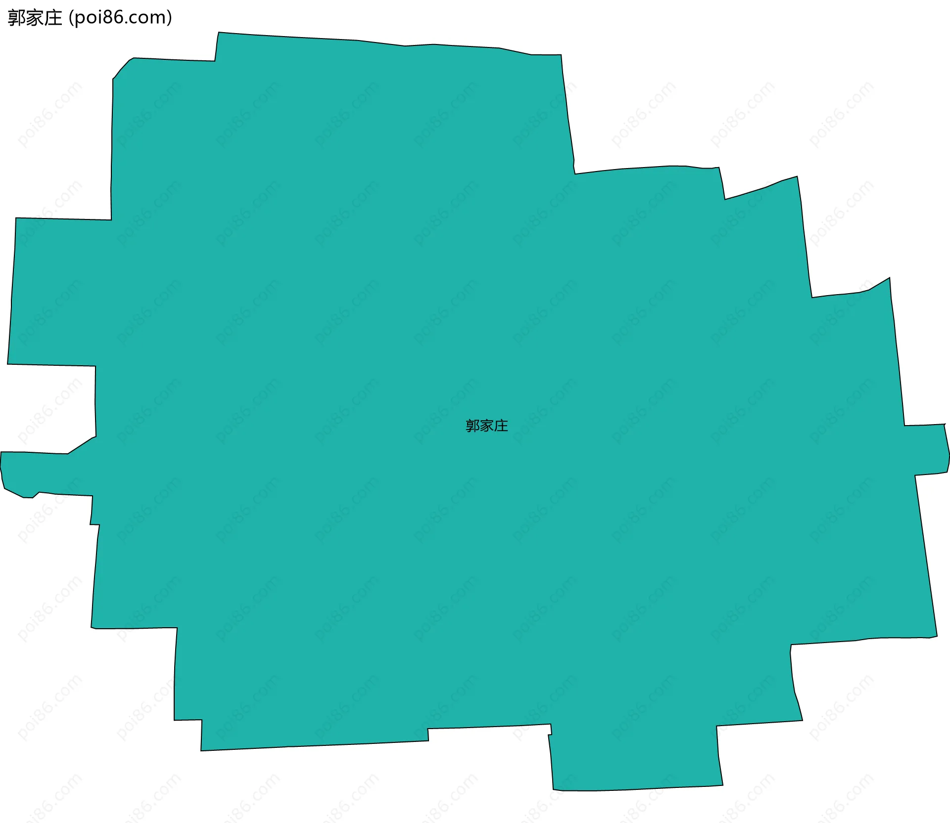 郭家庄边界地图