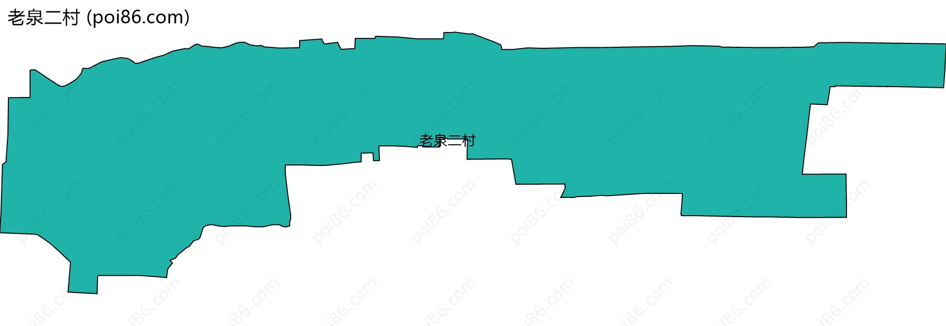 老泉二村边界地图