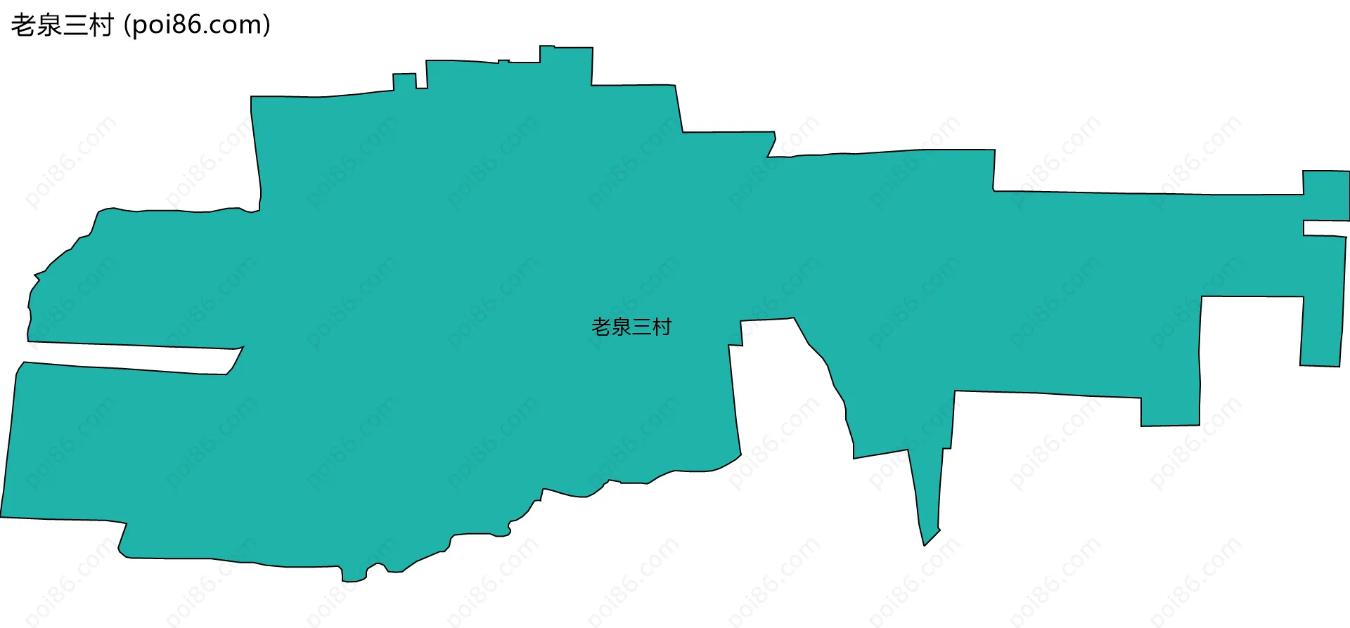 老泉三村边界地图