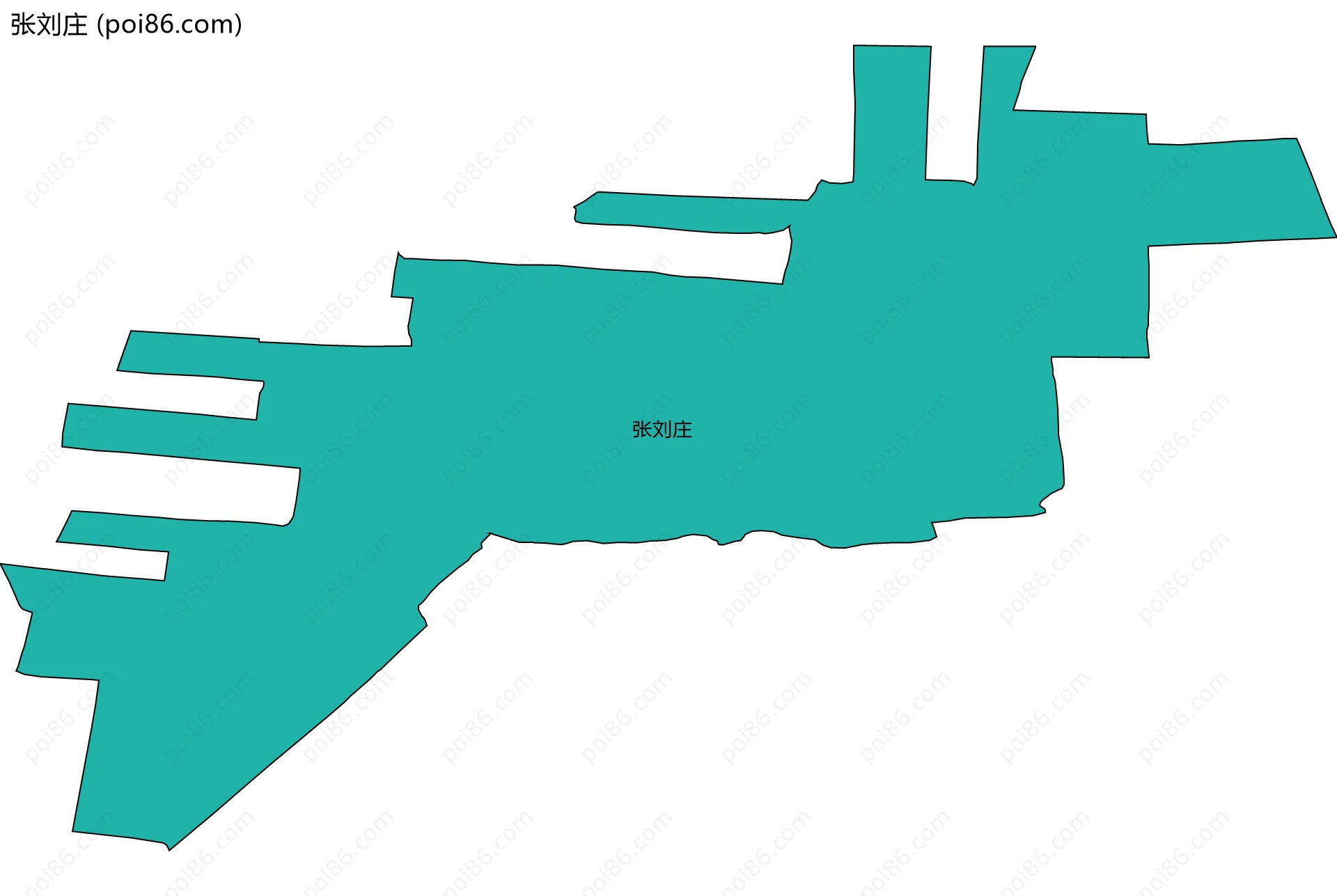 张刘庄边界地图