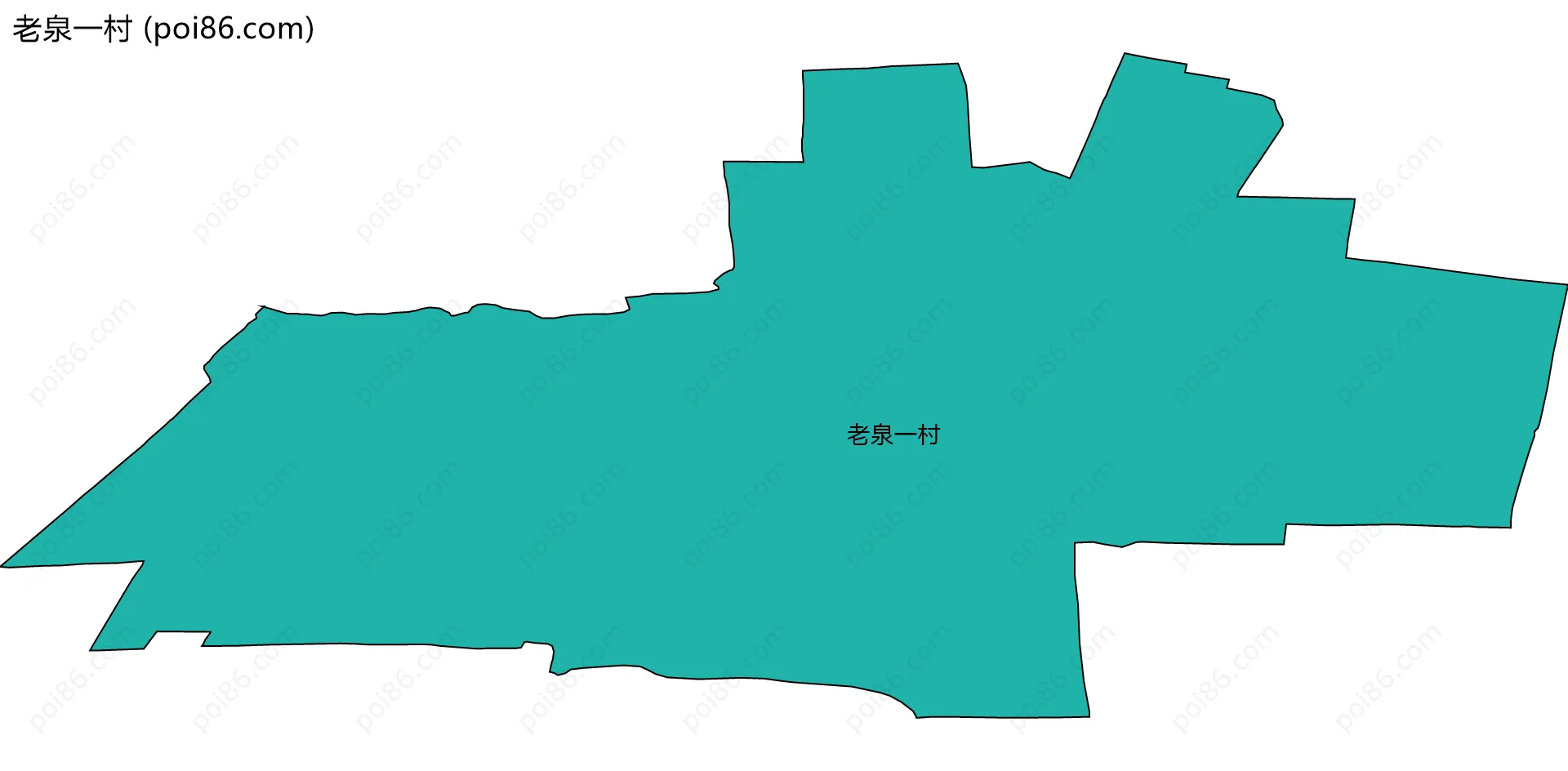 老泉一村边界地图