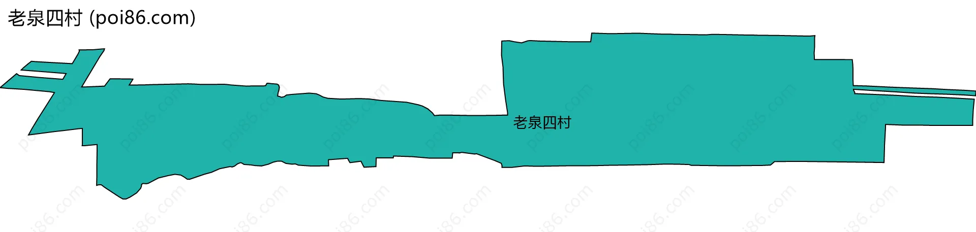 老泉四村边界地图