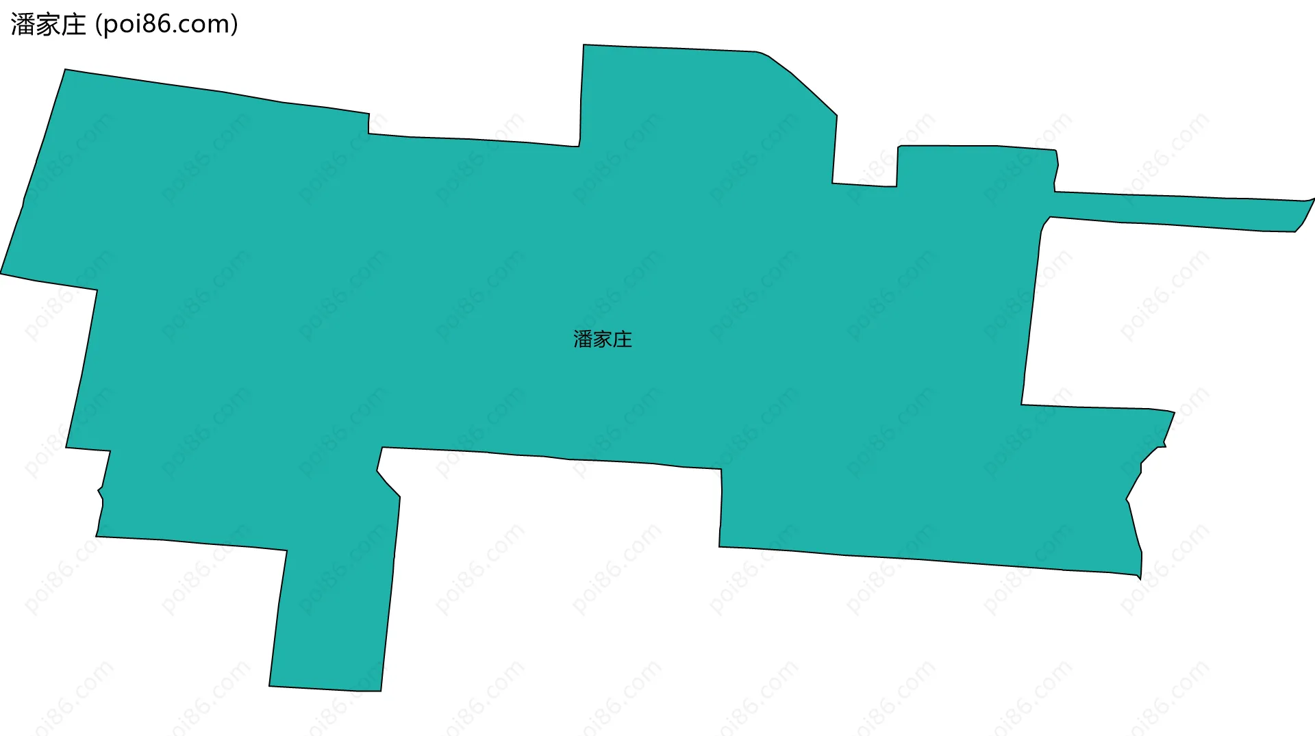 潘家庄边界地图