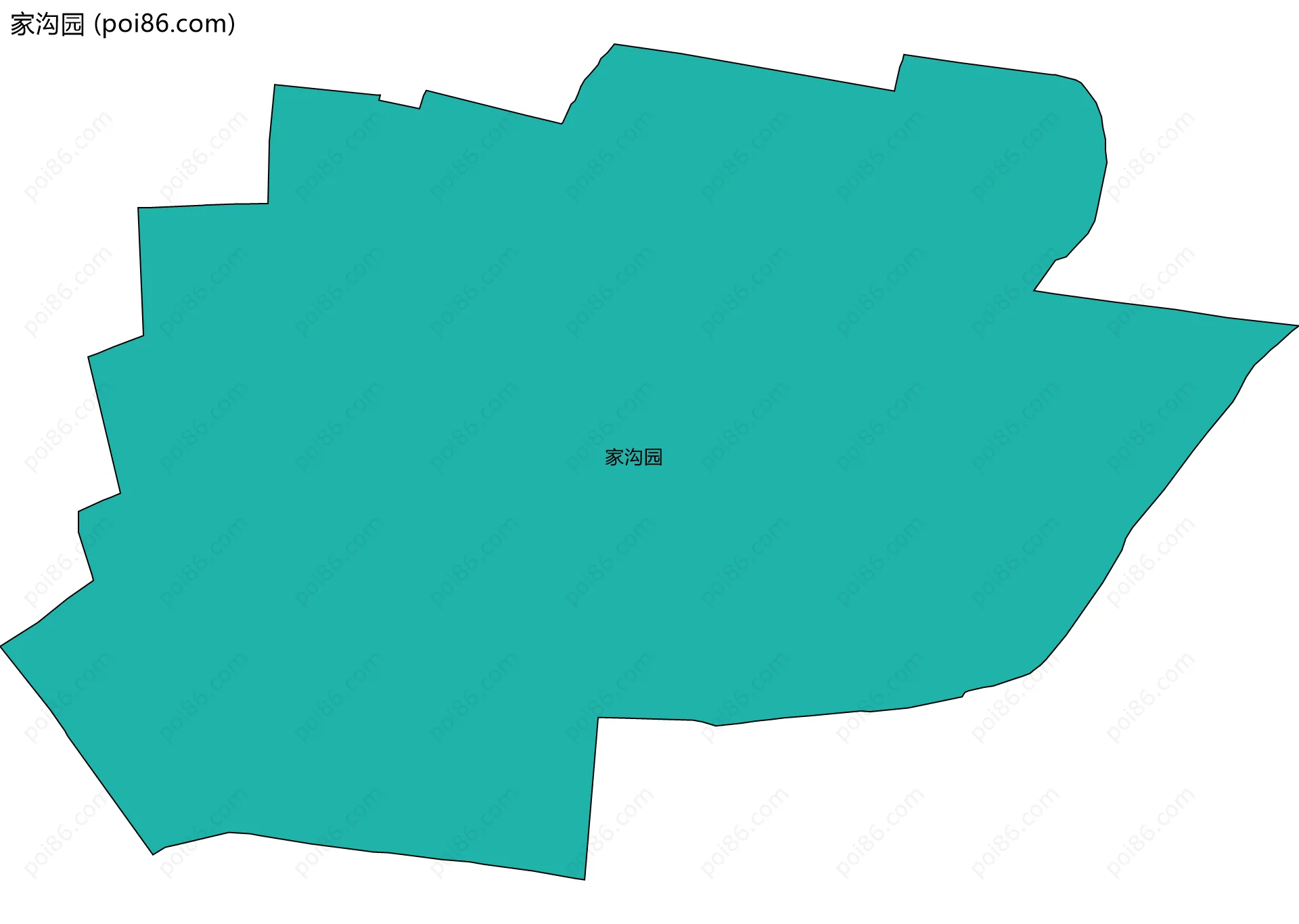 家沟园边界地图