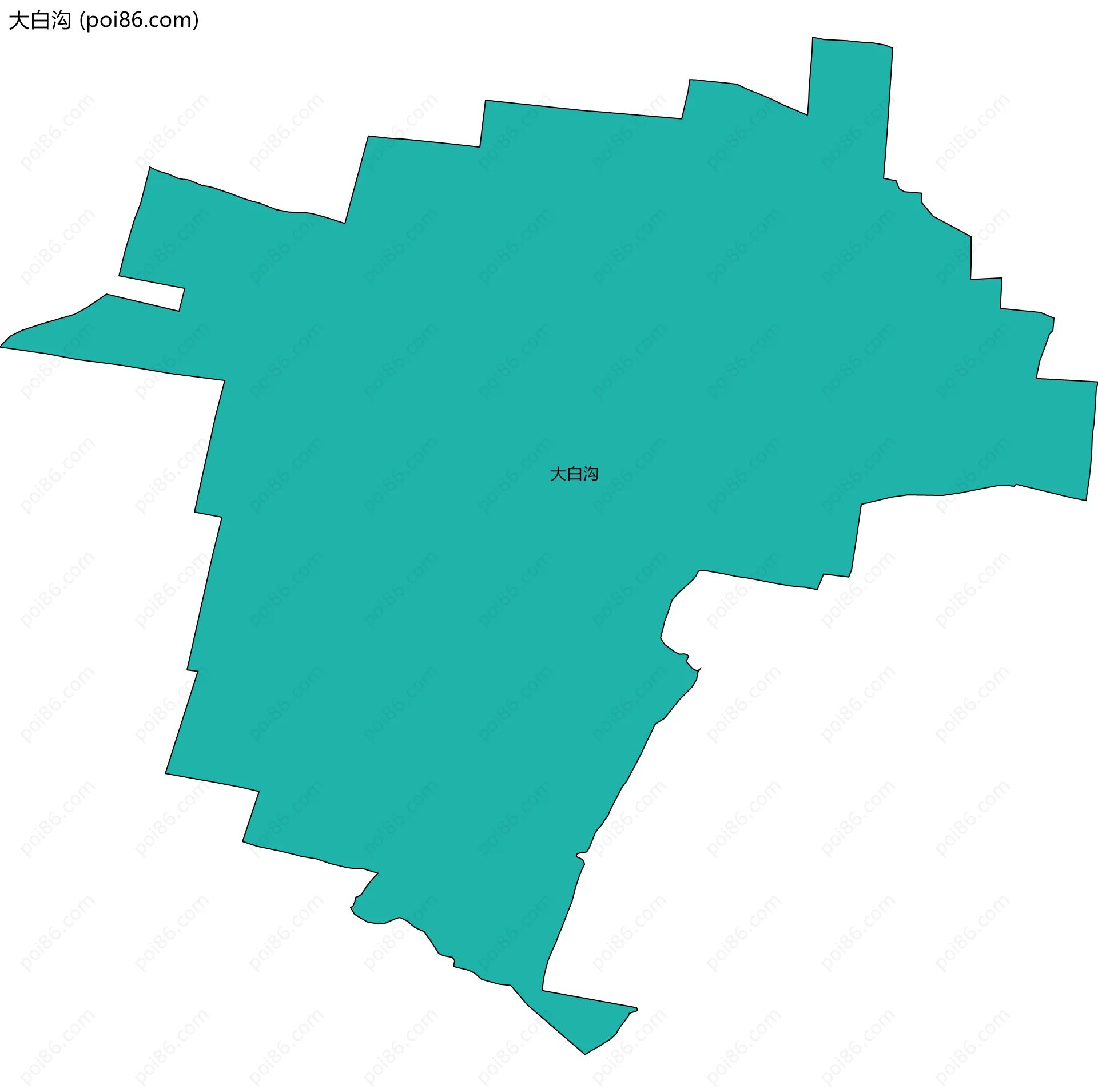 大白沟边界地图