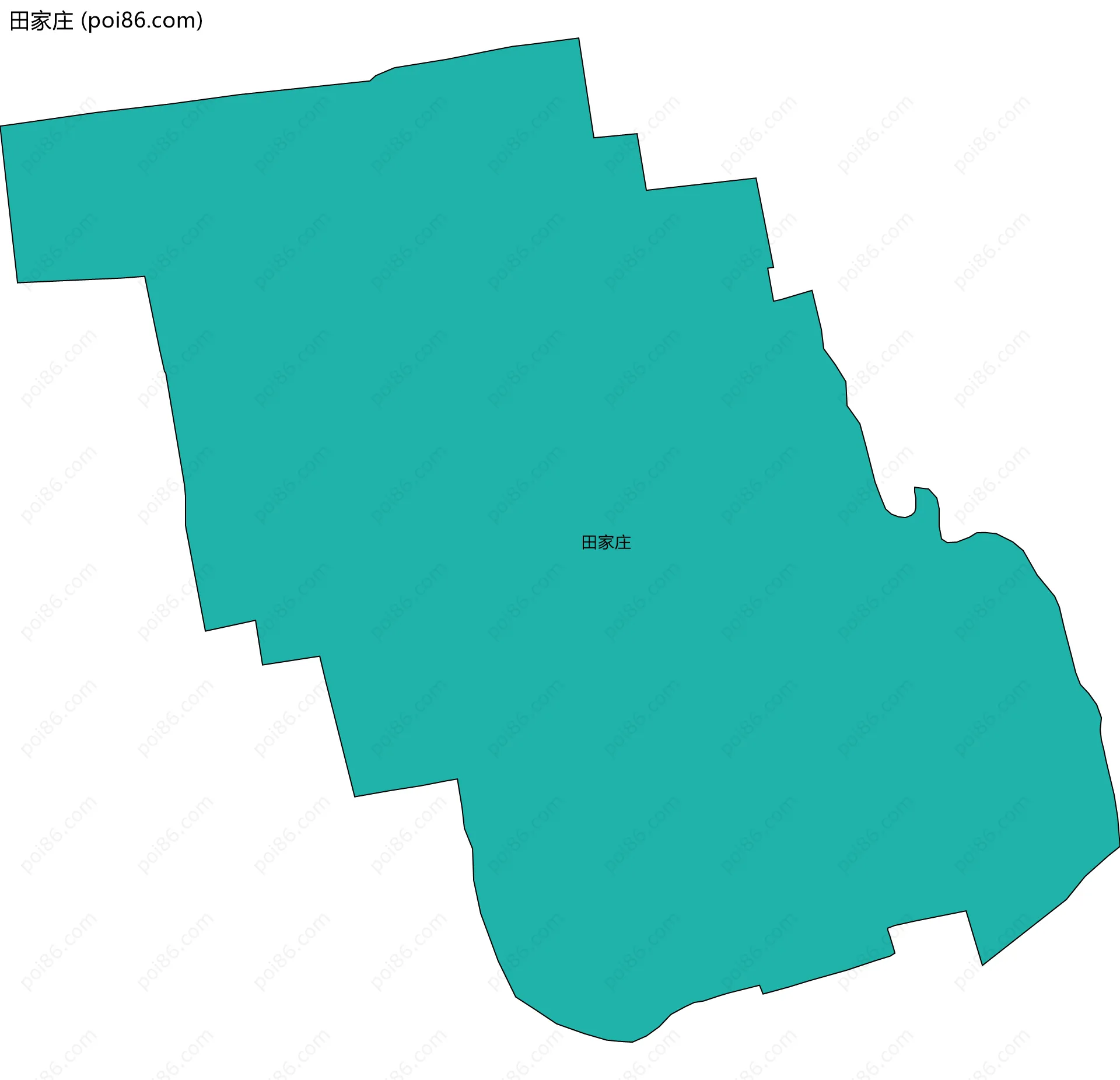 田家庄边界地图