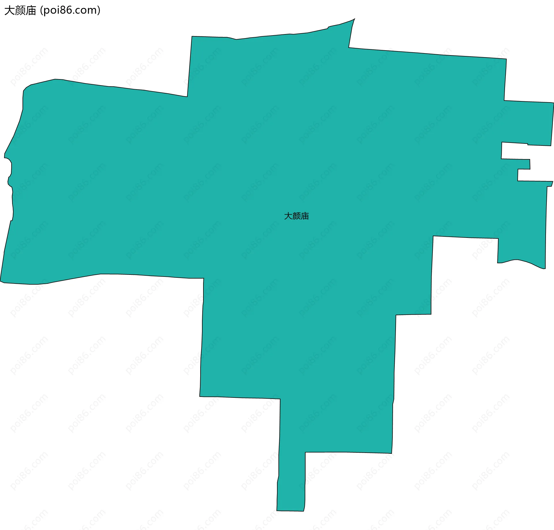 大颜庙边界地图