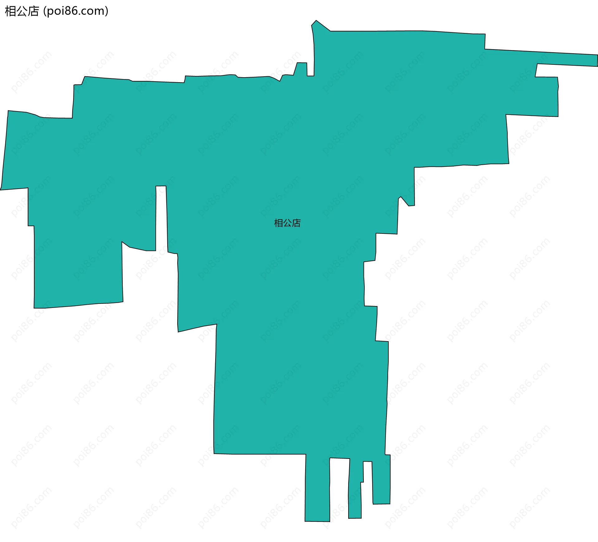 相公店边界地图