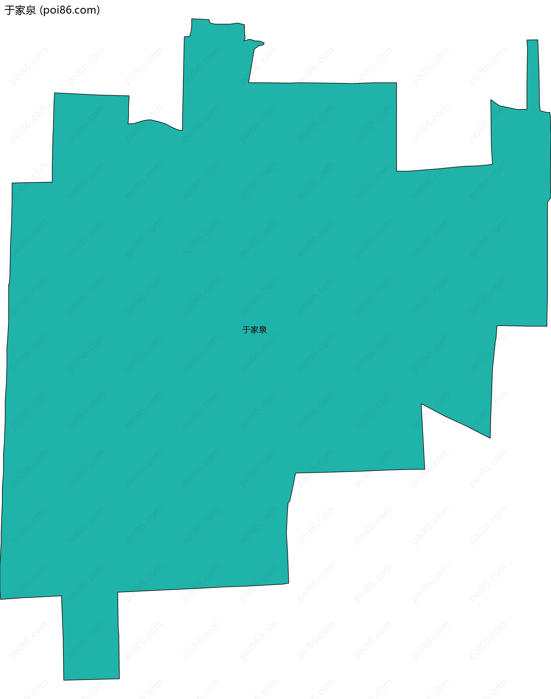 于家泉边界地图