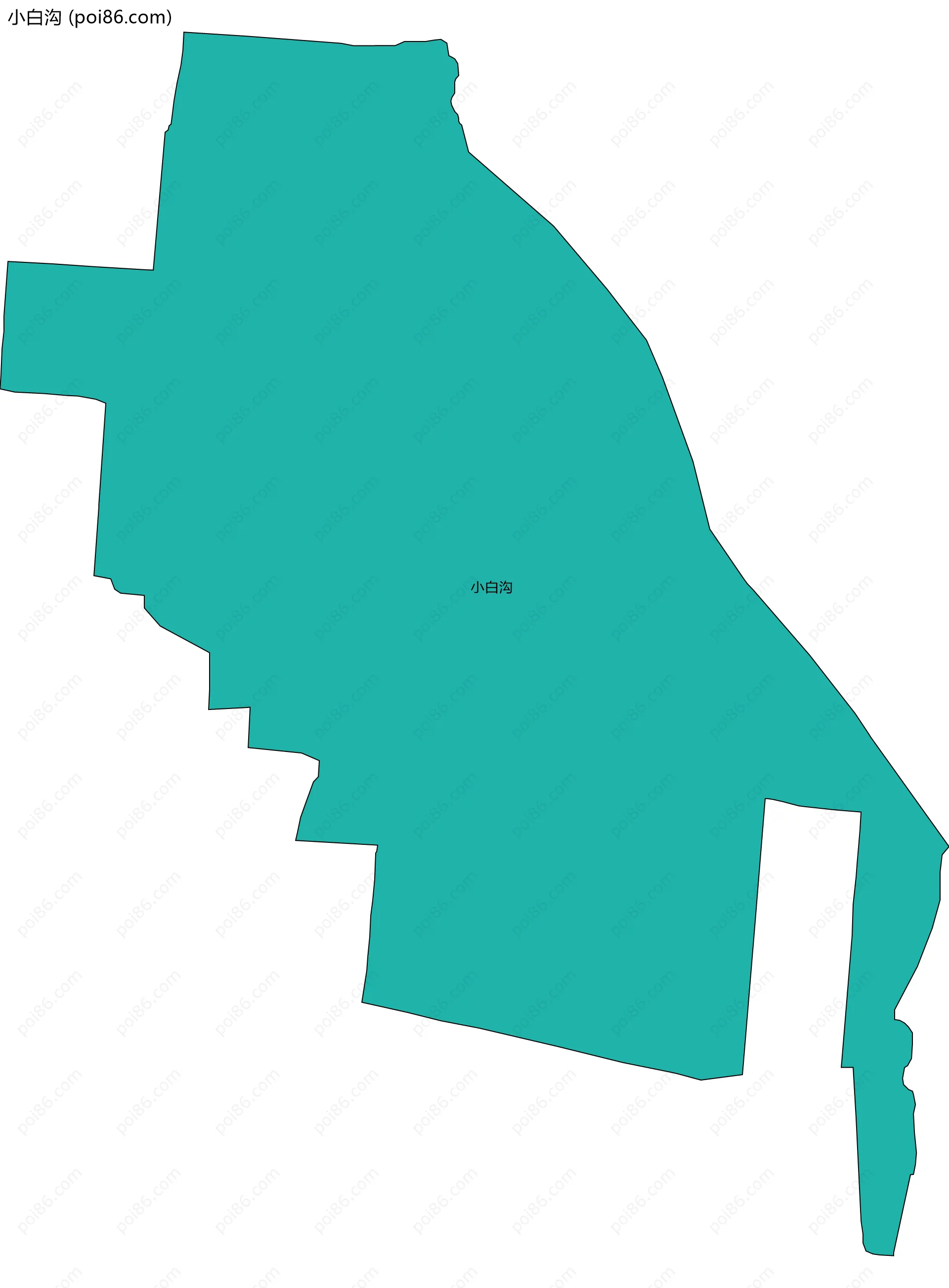 小白沟边界地图