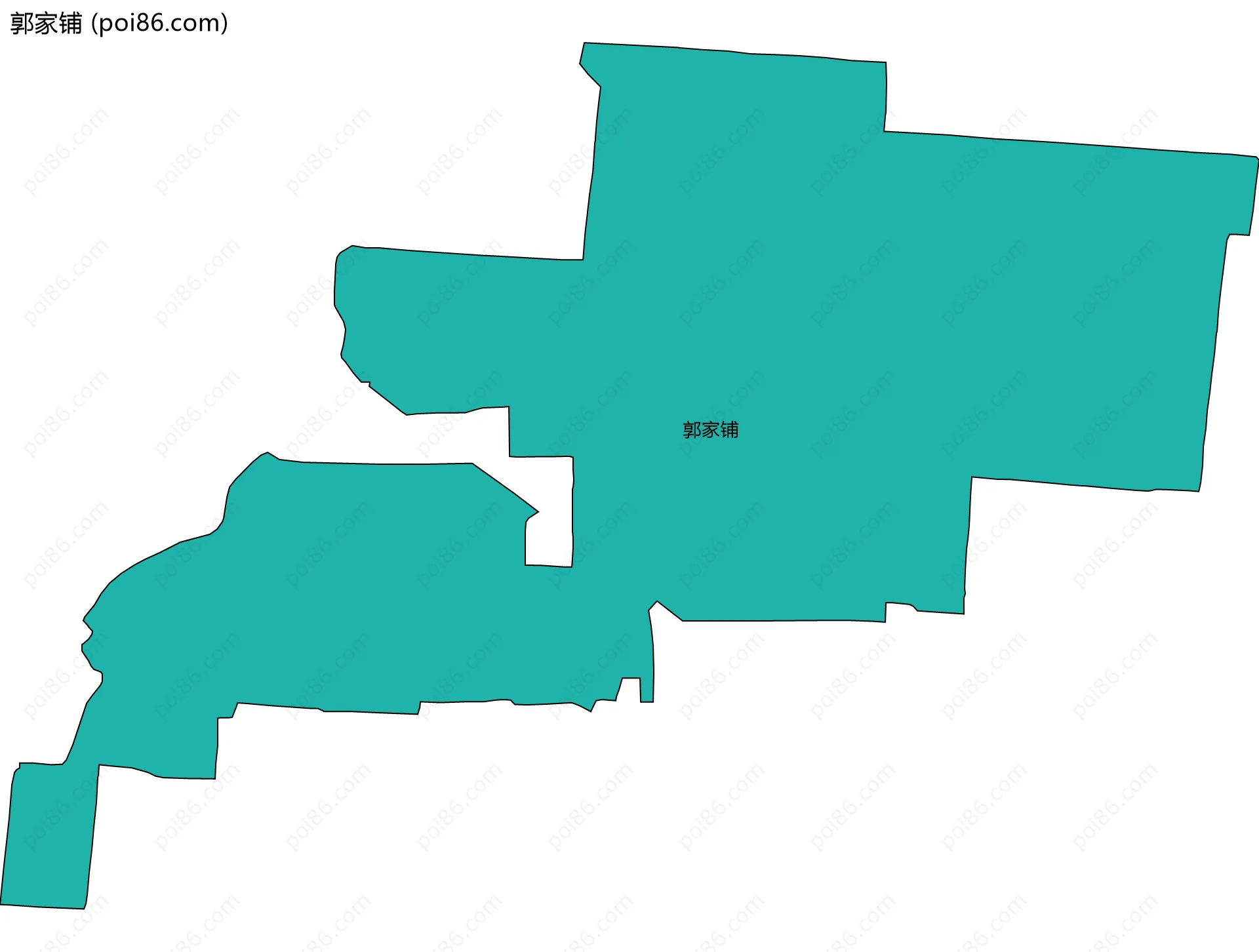 郭家铺边界地图