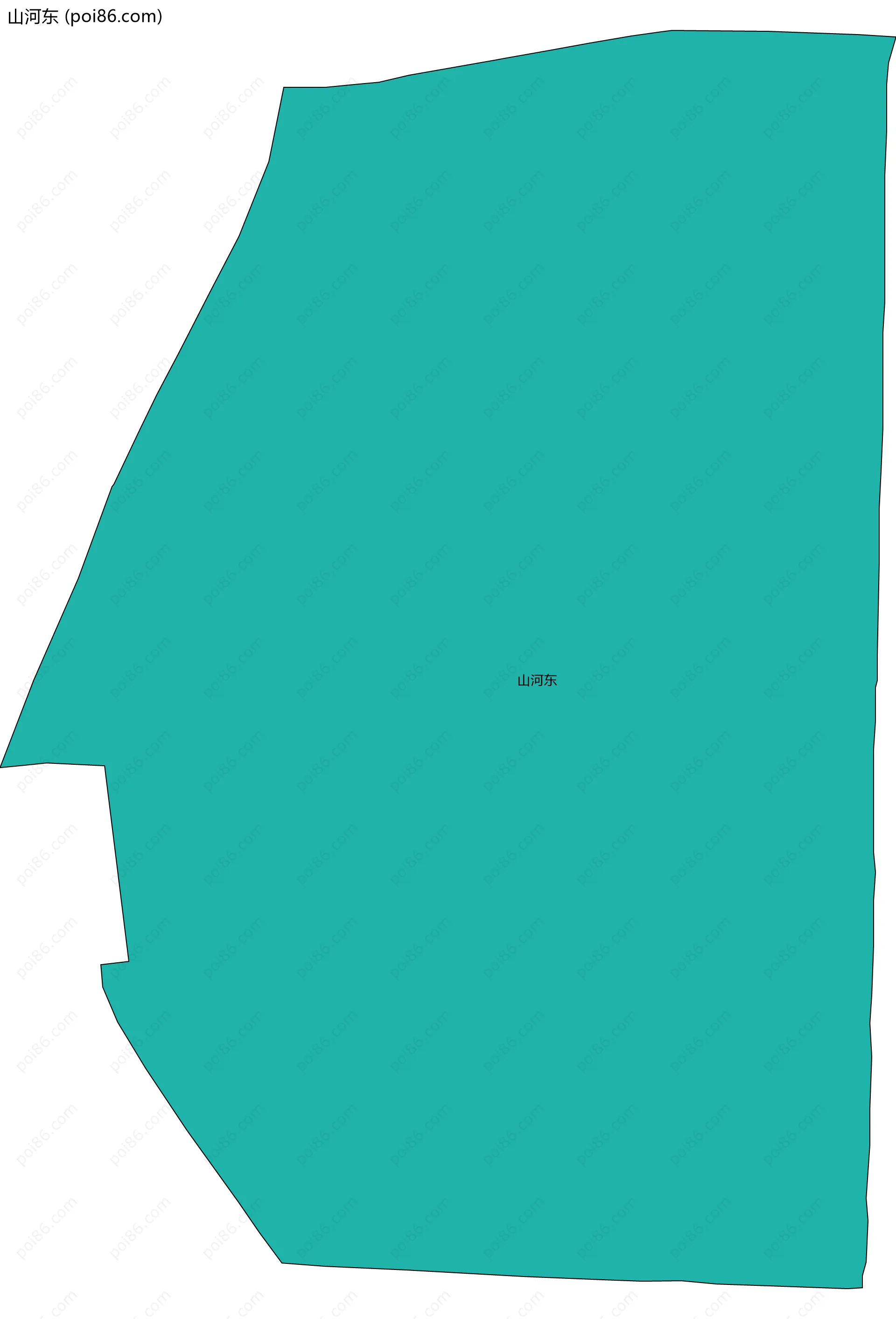 山河东边界地图