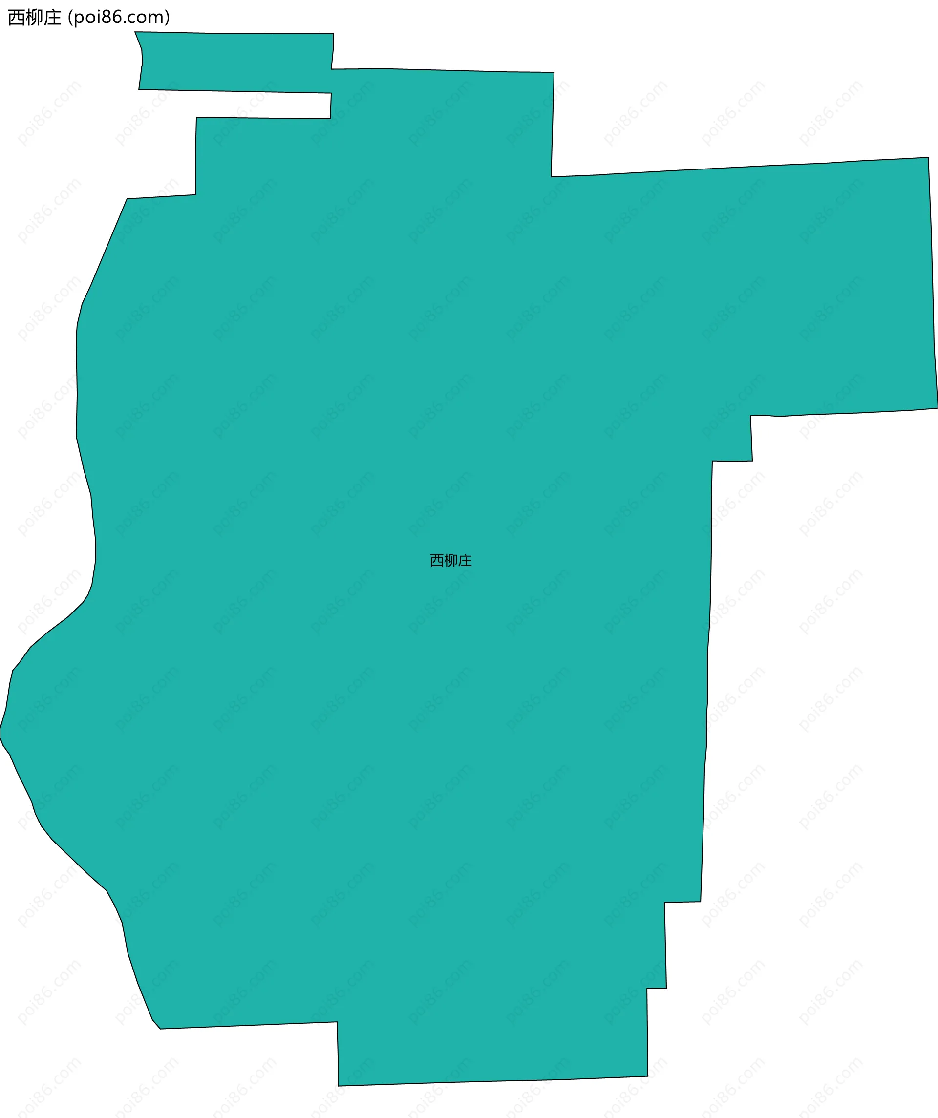 西柳庄边界地图