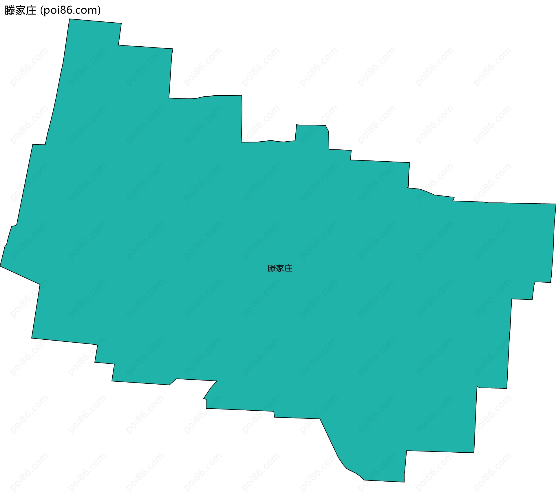 滕家庄边界地图