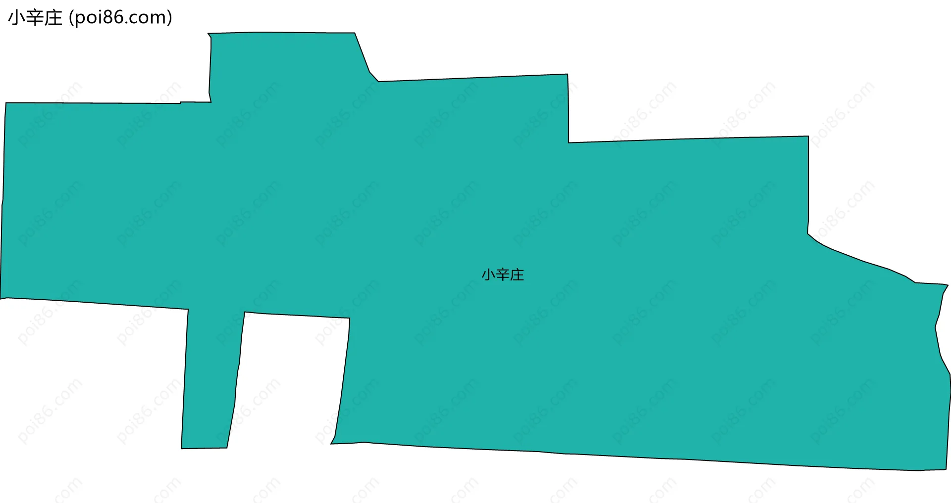 小辛庄边界地图