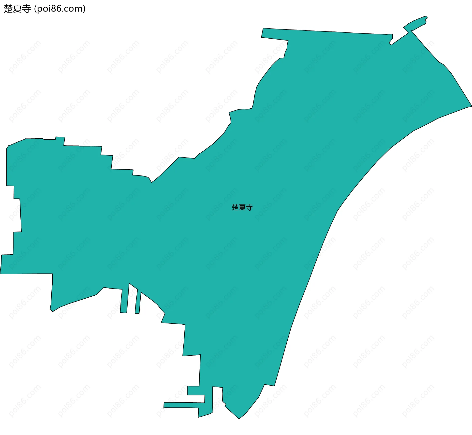 楚夏寺边界地图