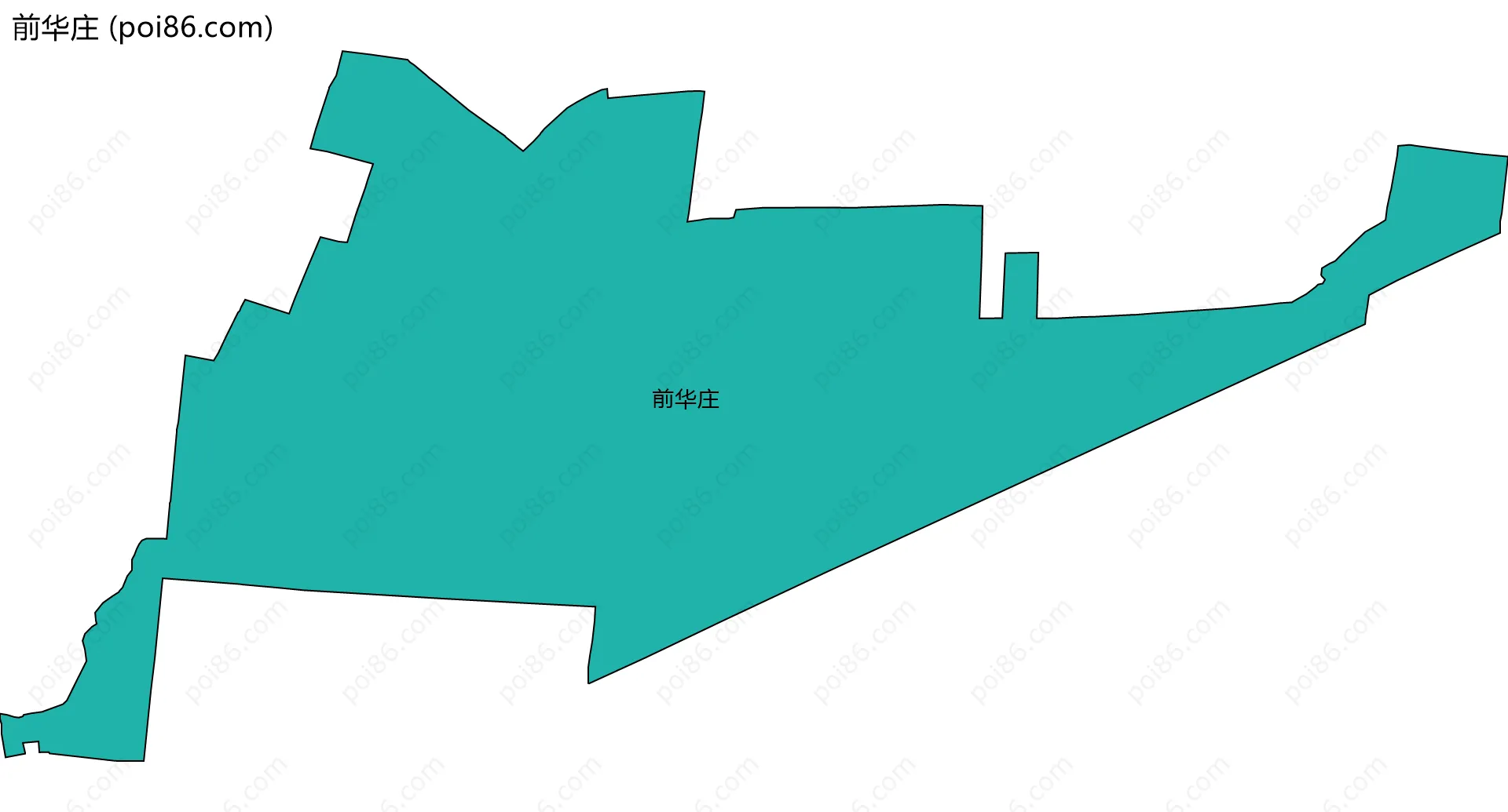 前华庄边界地图
