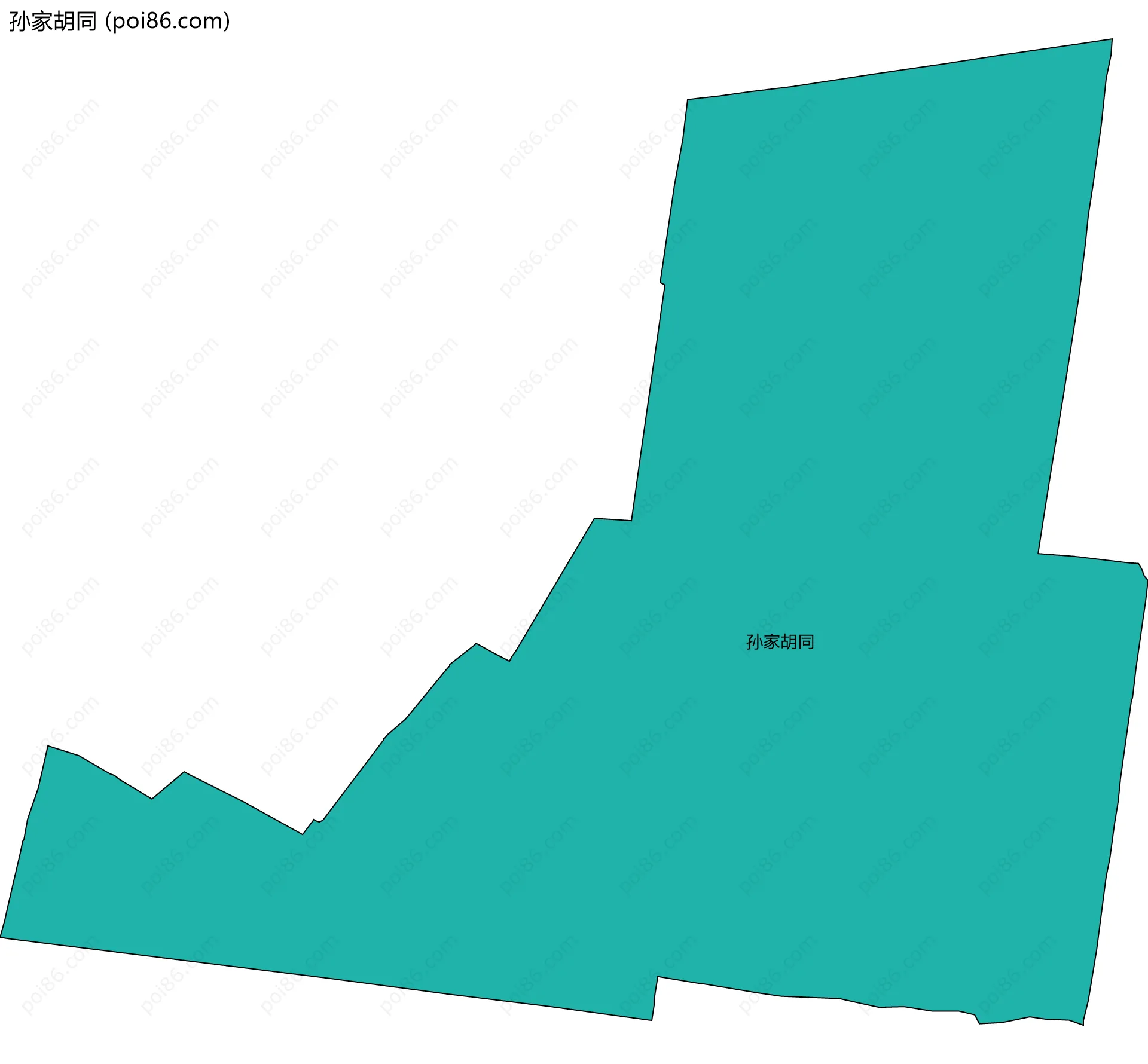 孙家胡同边界地图