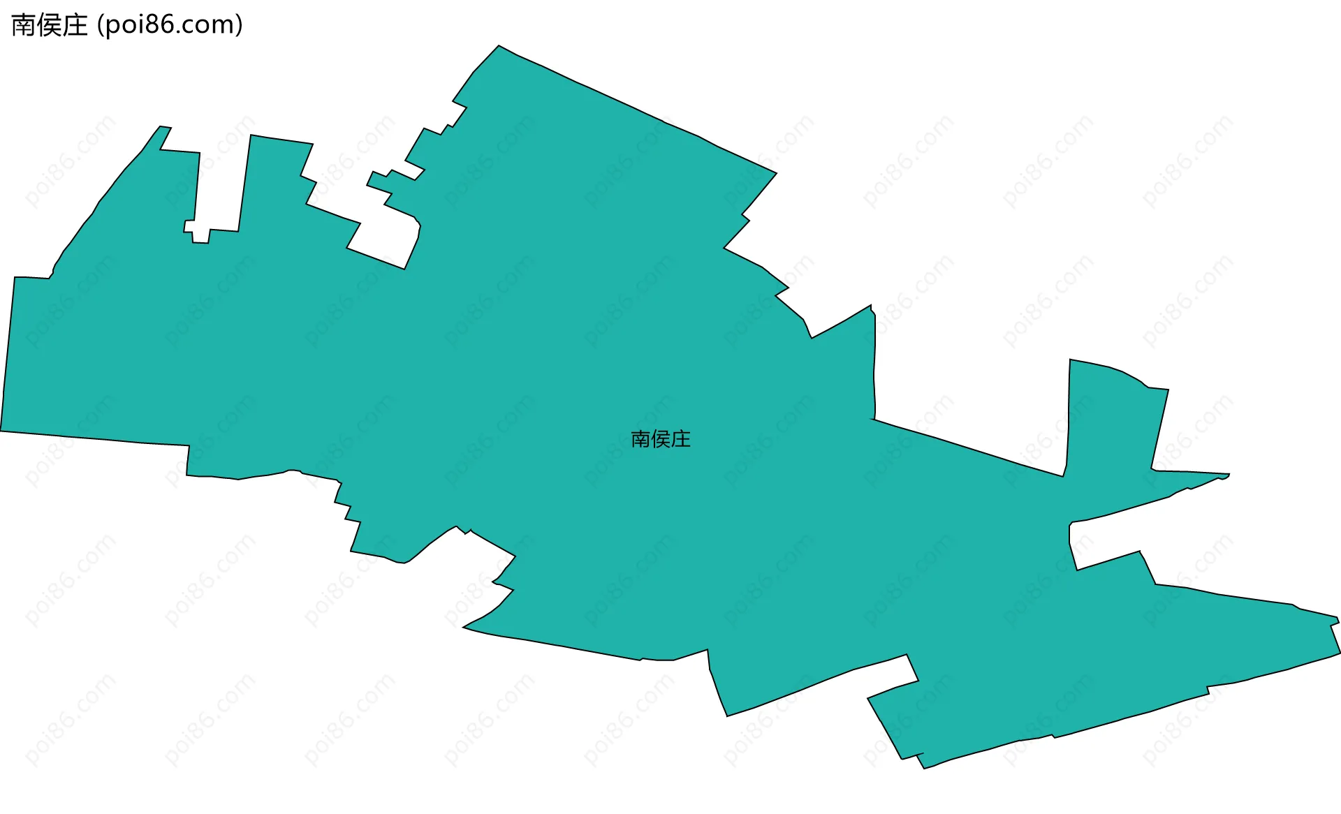 南侯庄边界地图