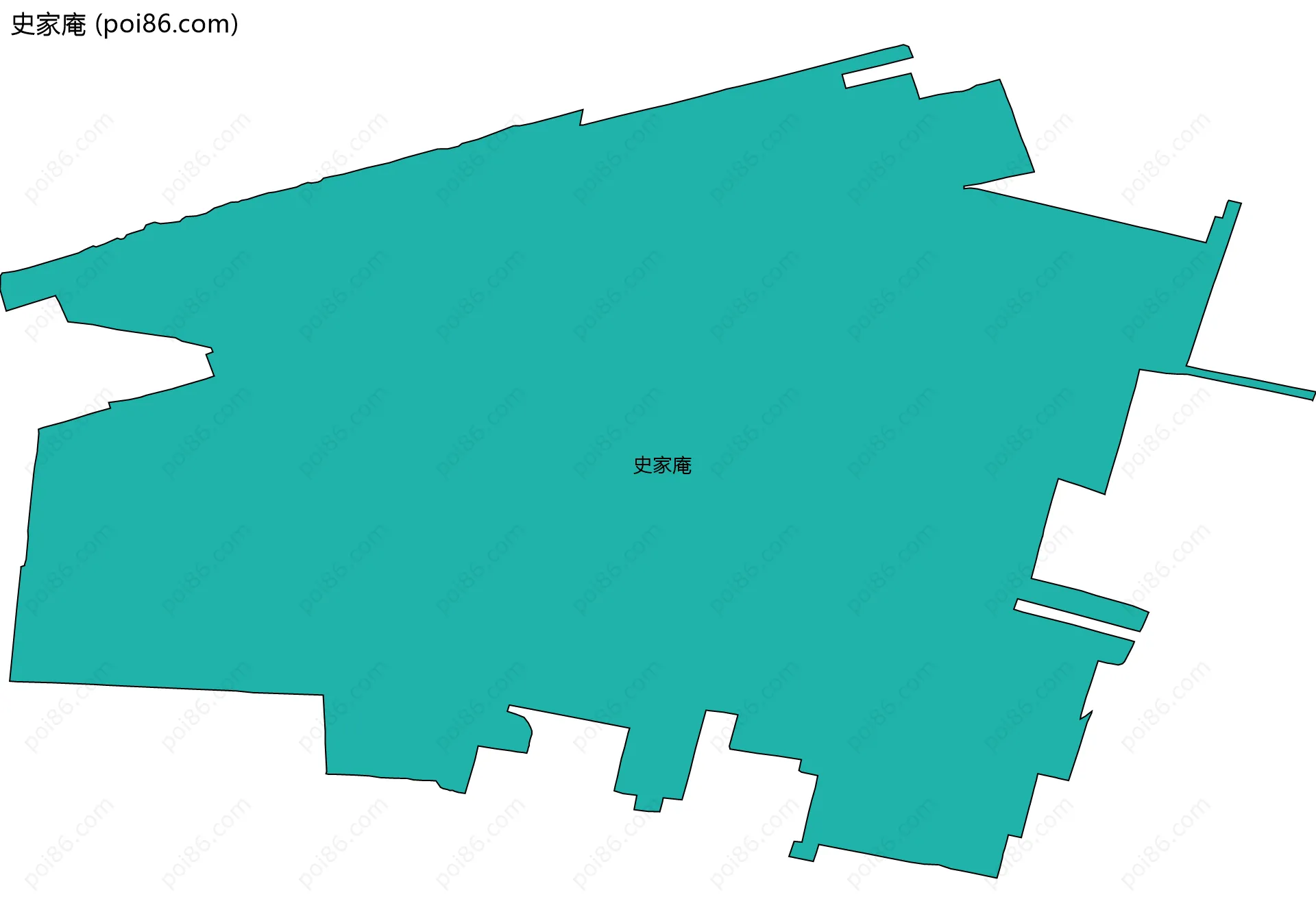 史家庵边界地图