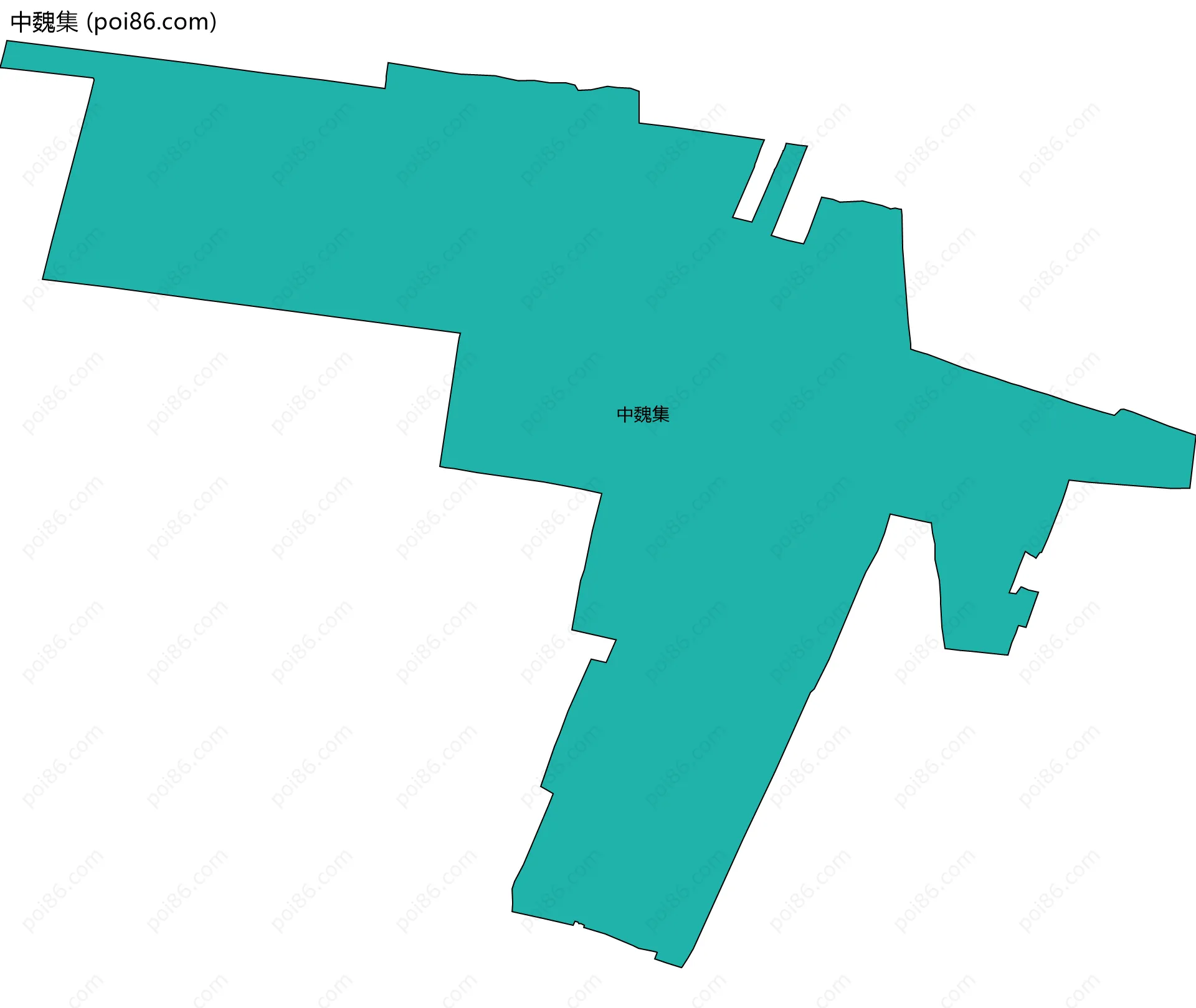 中魏集边界地图