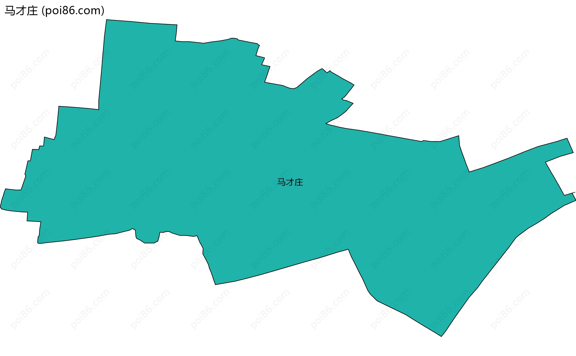 马才庄边界地图