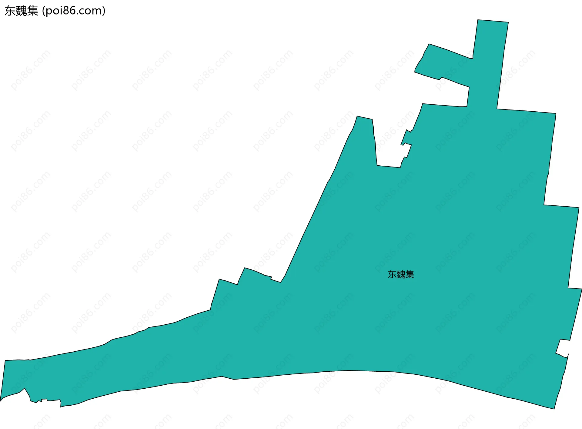 东魏集边界地图