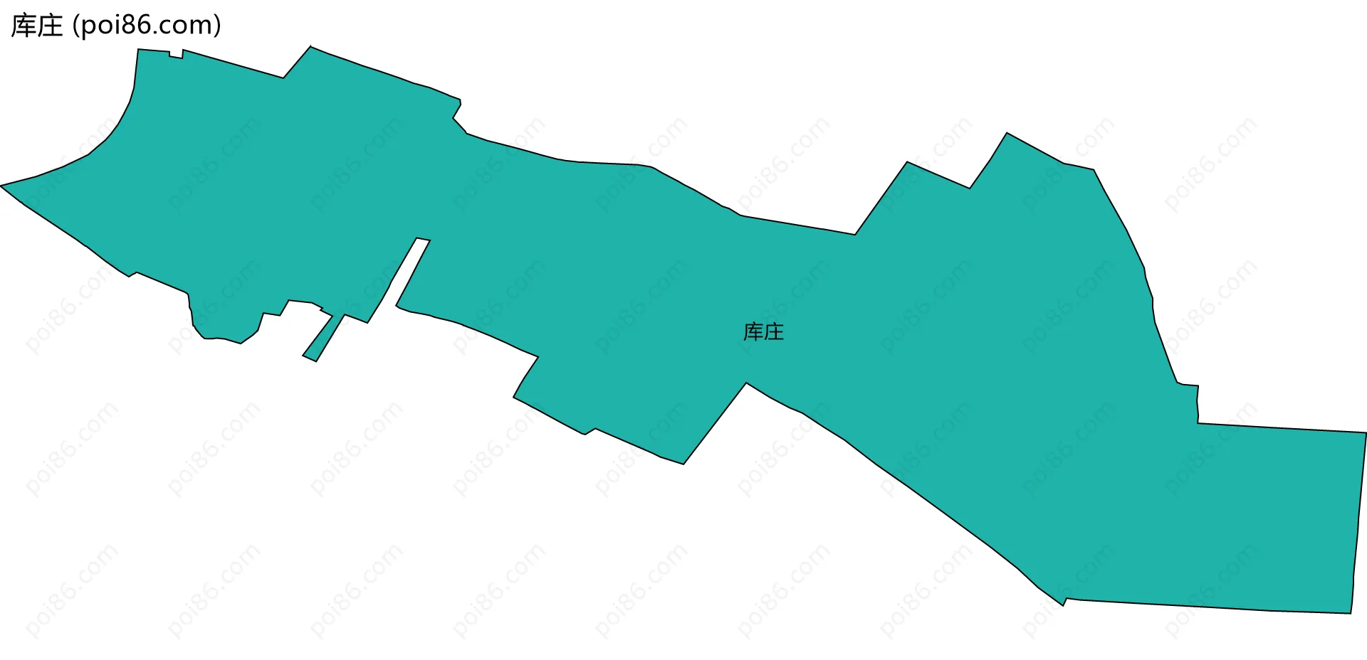 库庄边界地图