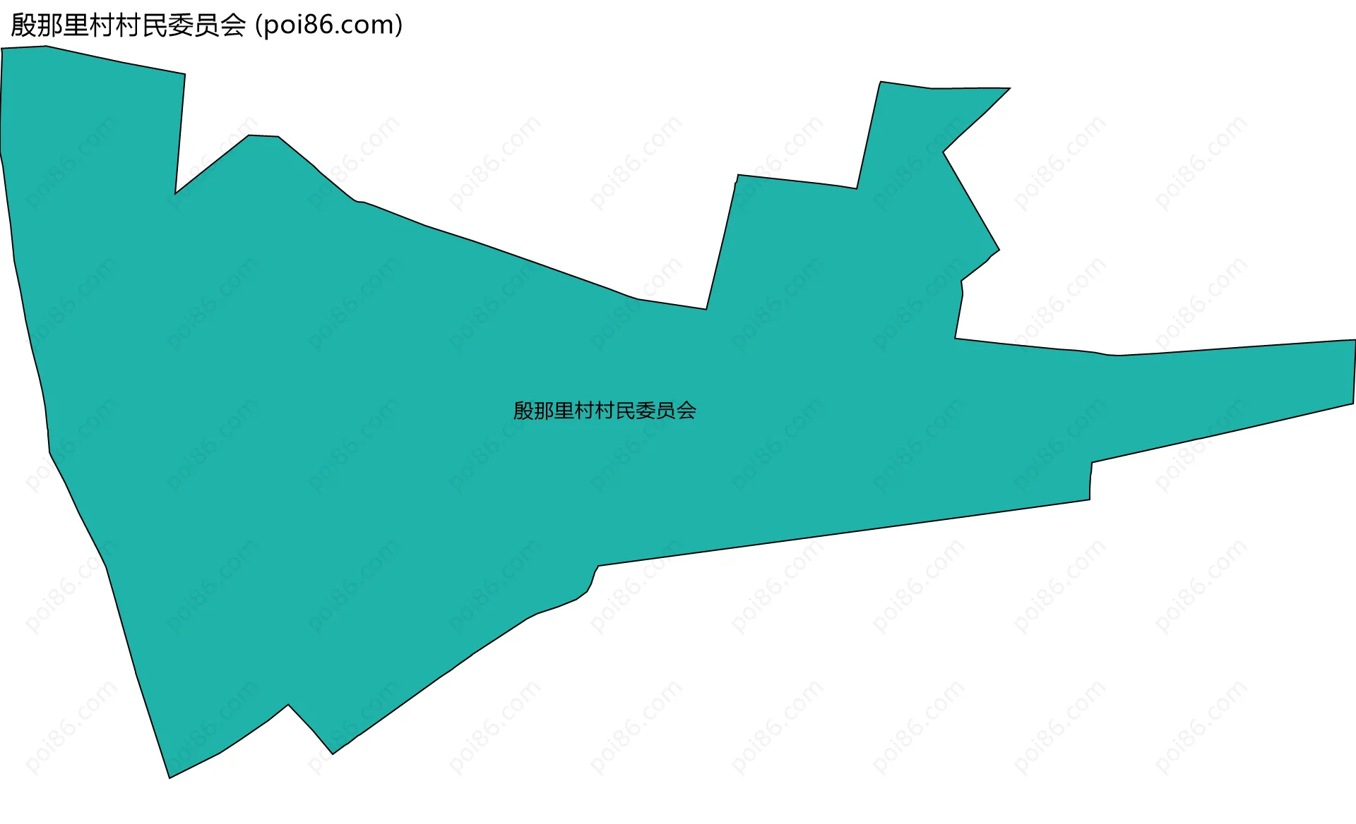 殷那里村村民委员会边界地图