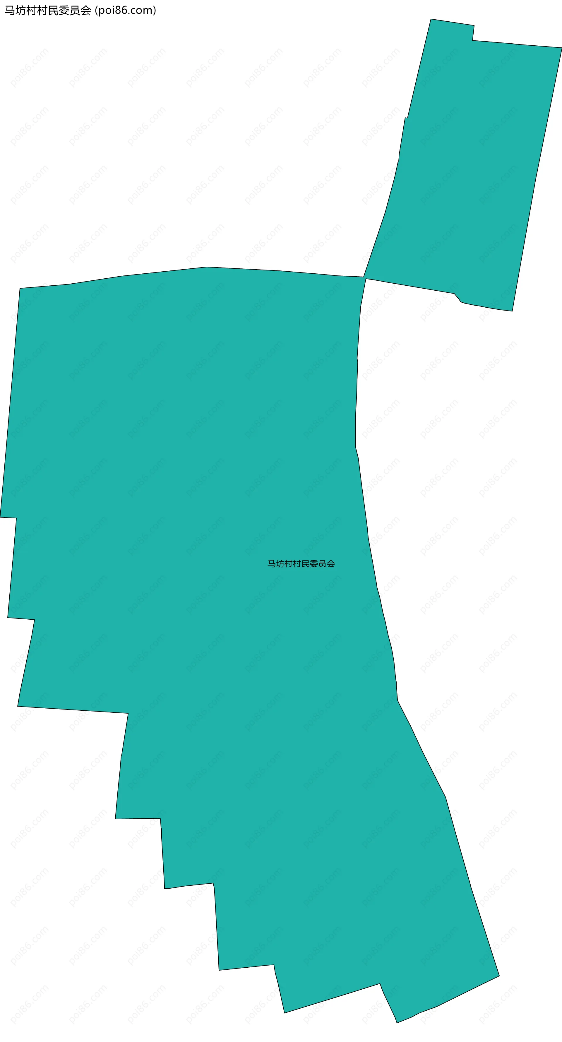 马坊村村民委员会边界地图