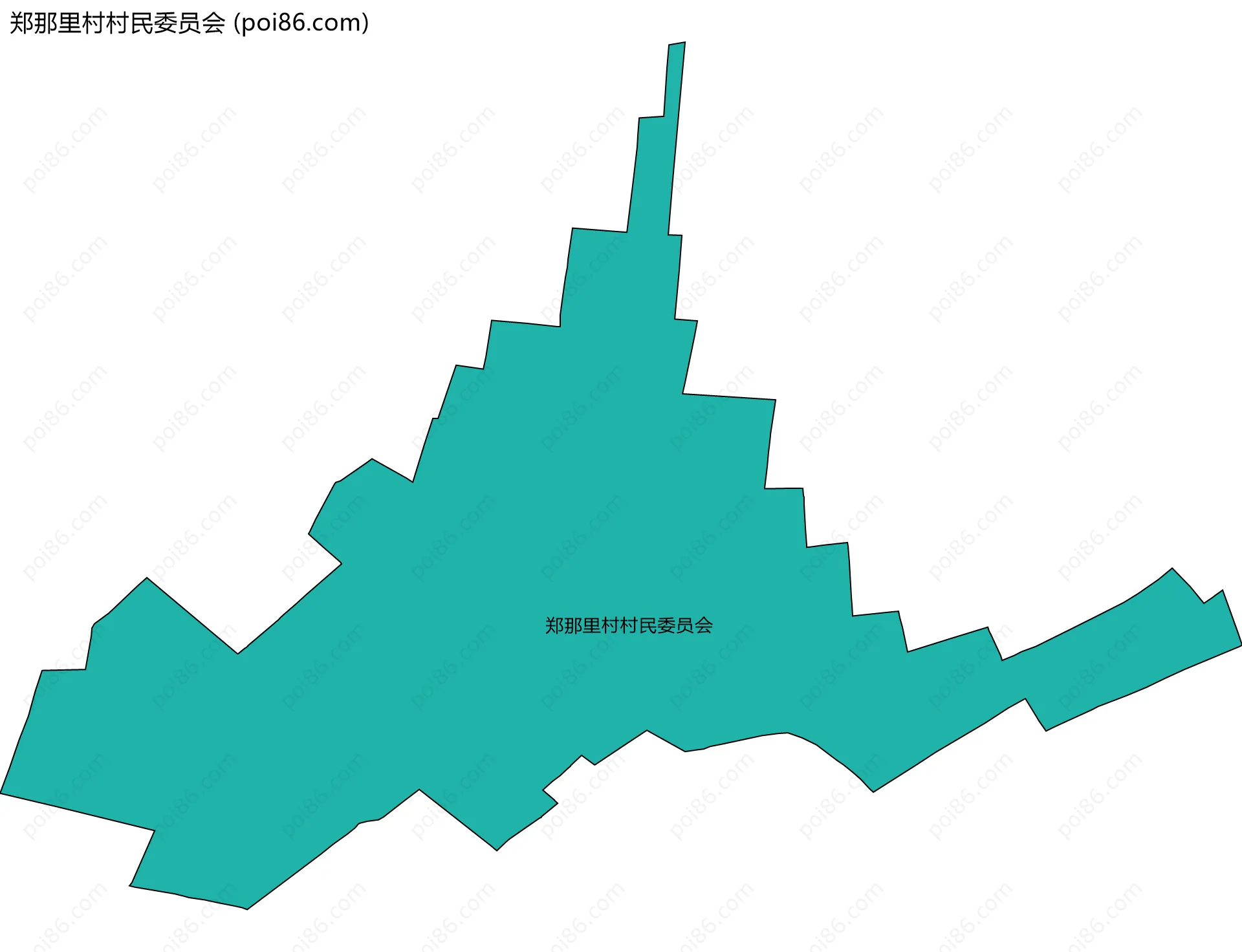 郑那里村村民委员会边界地图