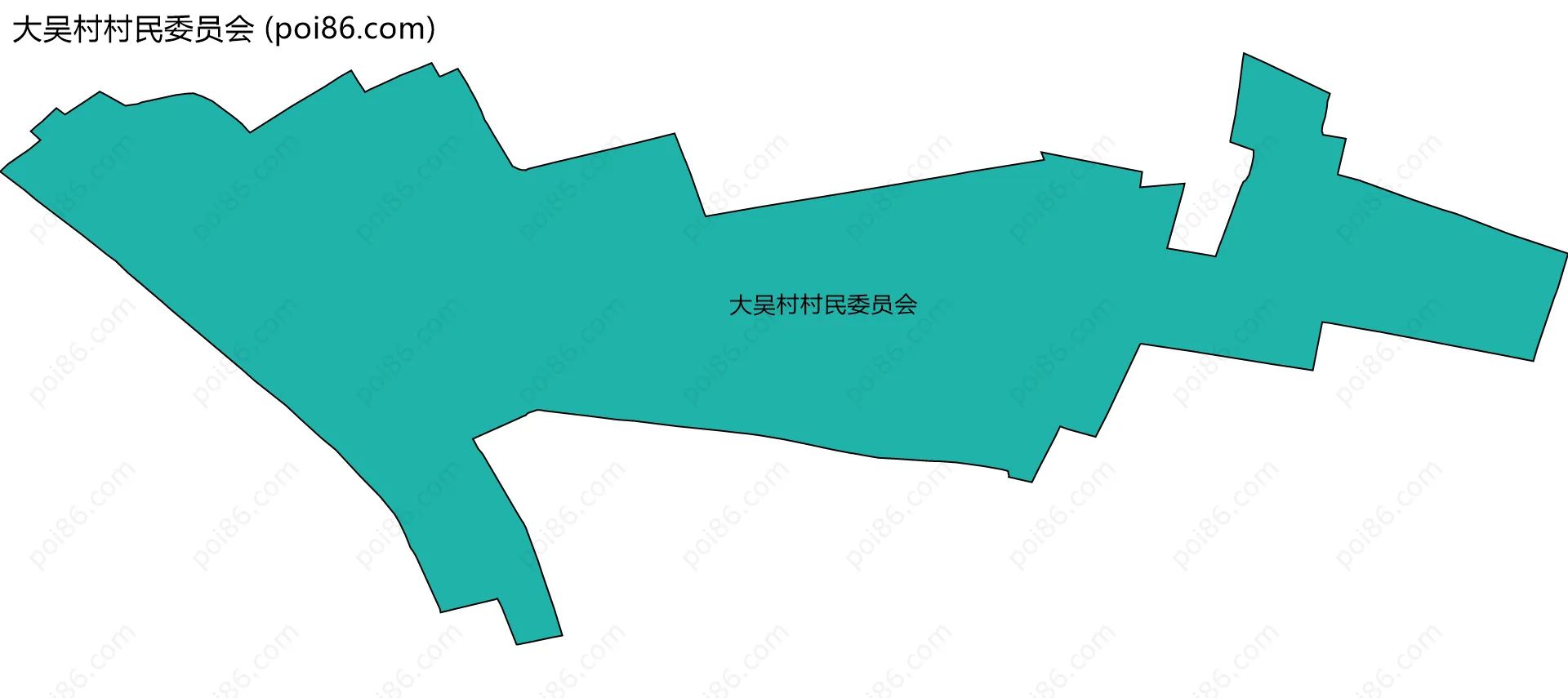 大吴村村民委员会边界地图