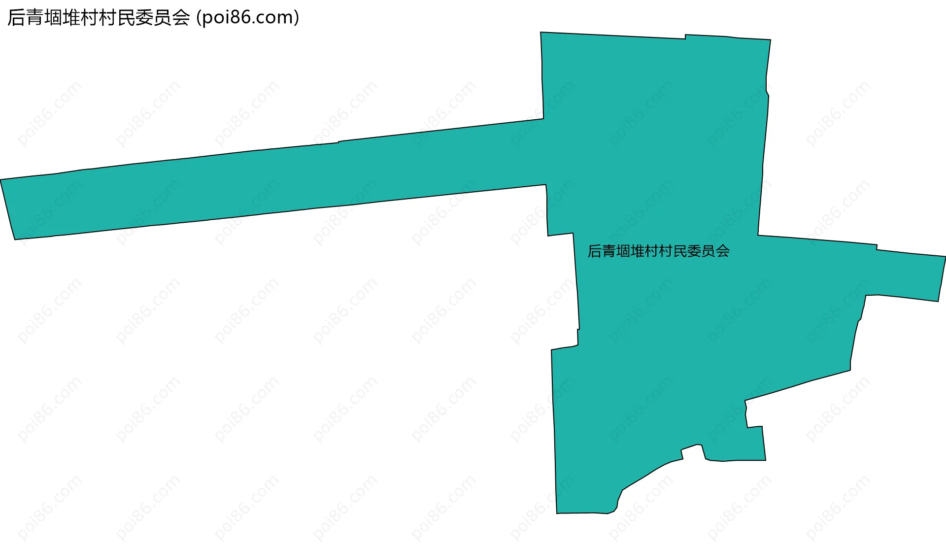 后青堌堆村村民委员会边界地图