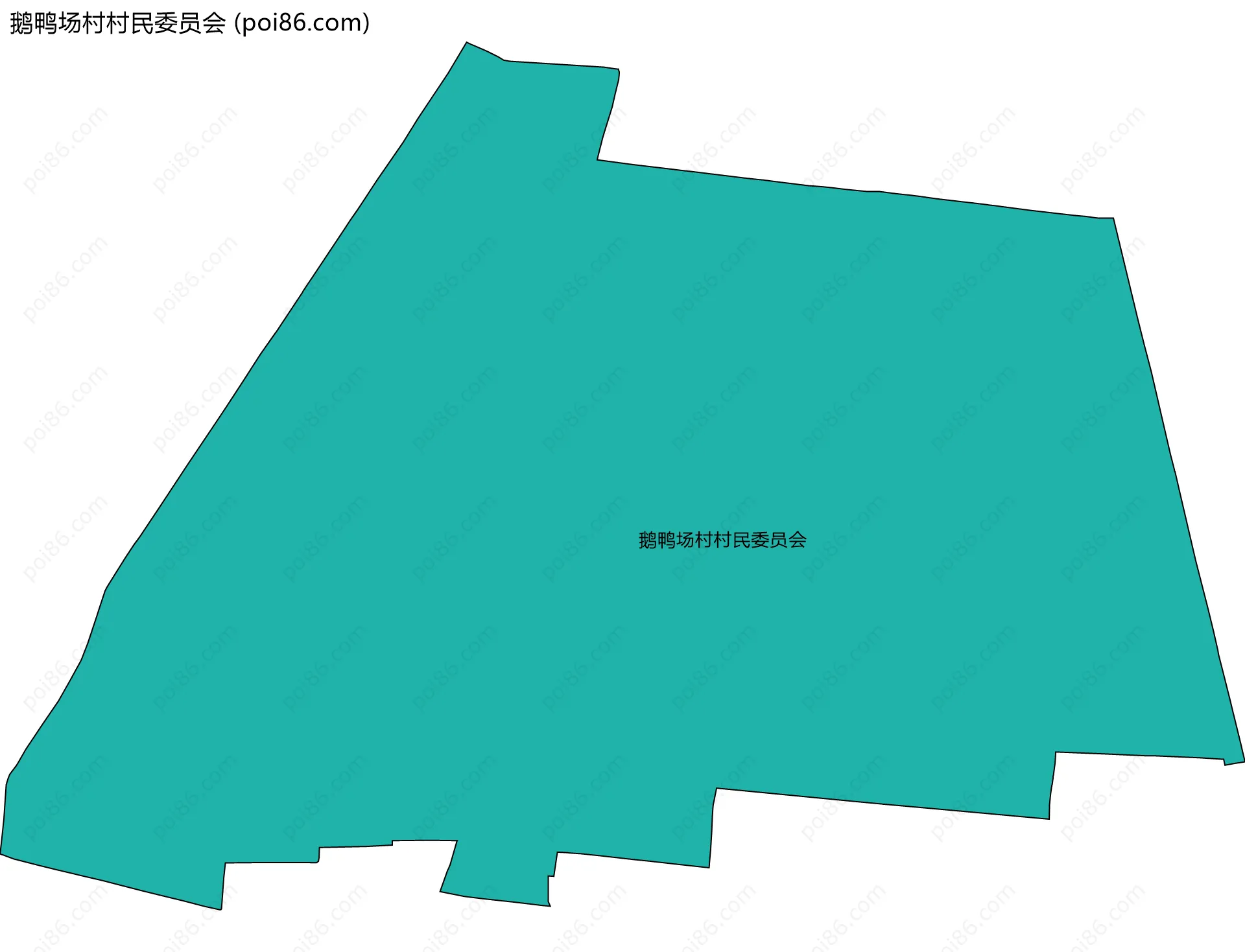 鹅鸭场村村民委员会边界地图
