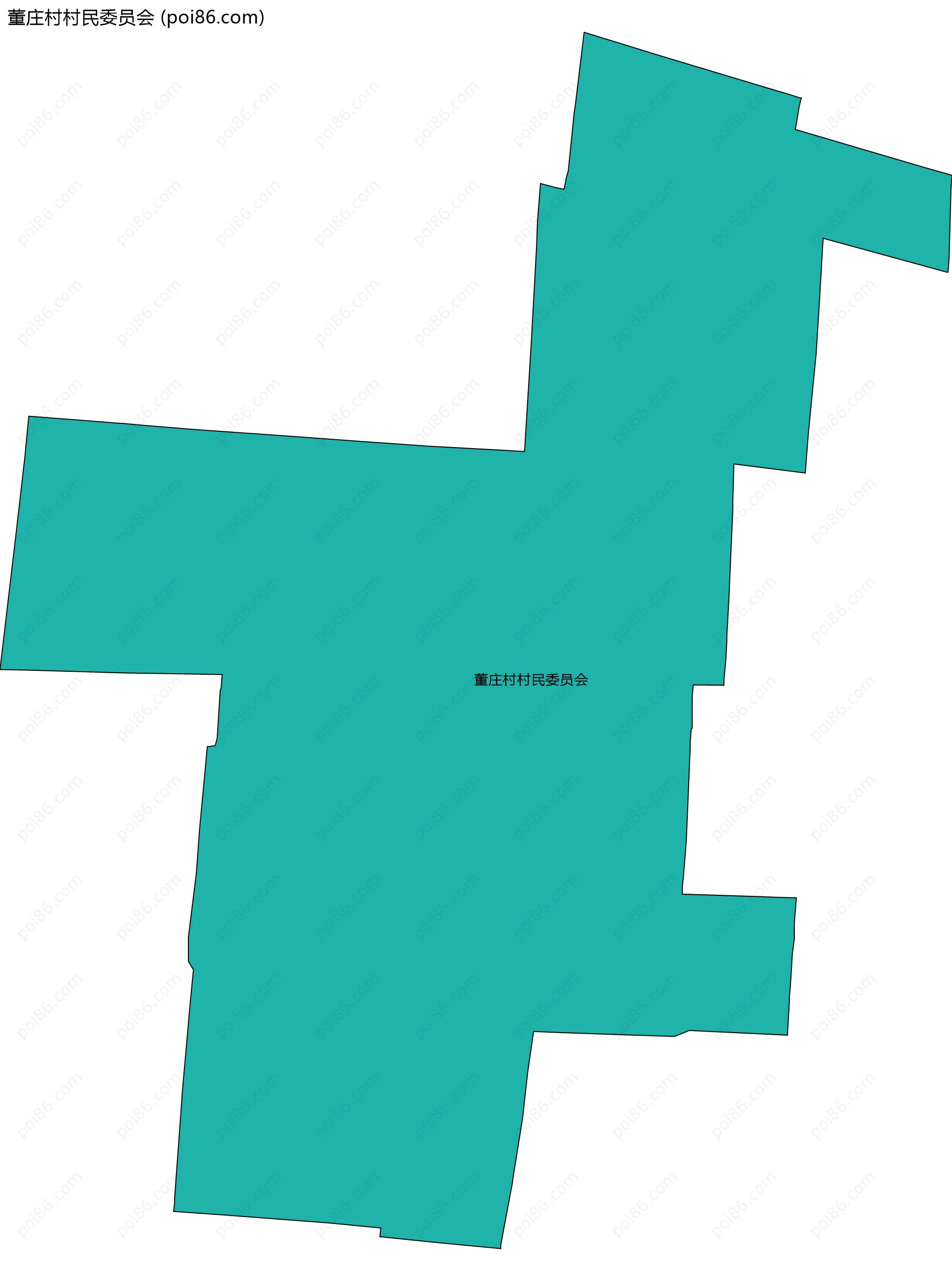 董庄村村民委员会边界地图