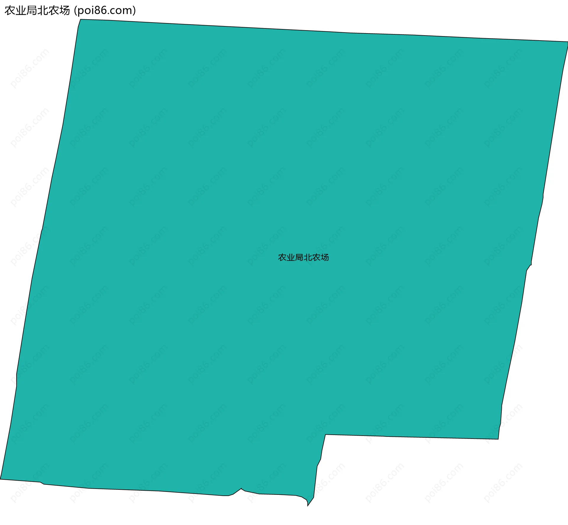 农业局北农场边界地图