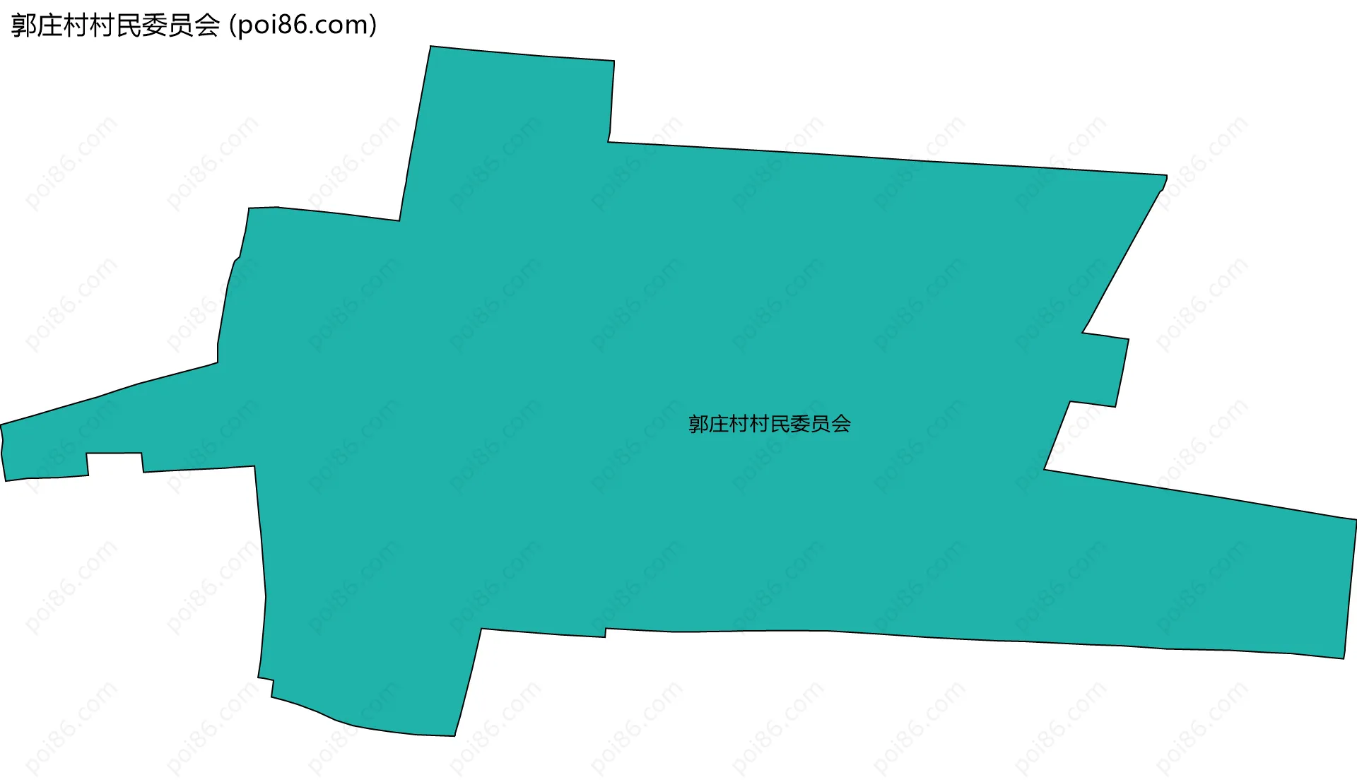 郭庄村村民委员会边界地图